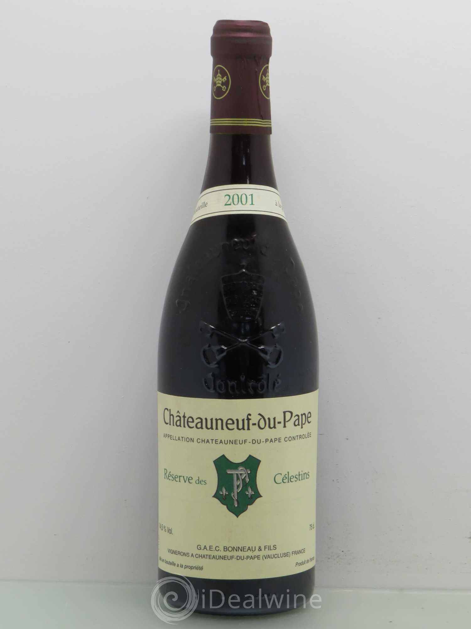 Châteauneuf-du-Pape Réserve des Célestins Henri Bonneau & Fils 2001 - Lot de 1 bouteille - 0