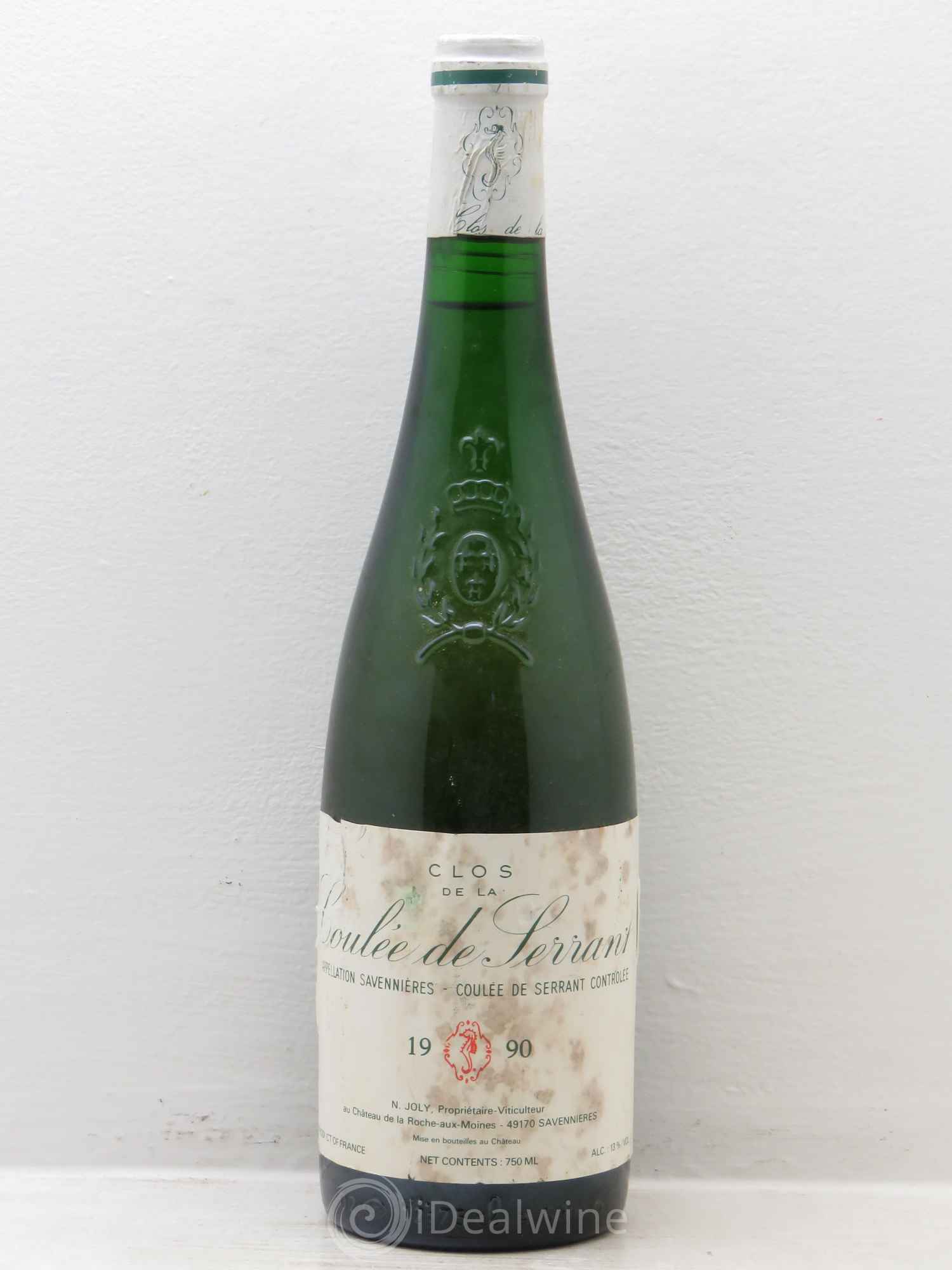 Savennières Clos de la Coulée de Serrant Vignobles de la Coulée de Serrant - Nicolas Joly 1990 - Lot de 1 bouteille - 0