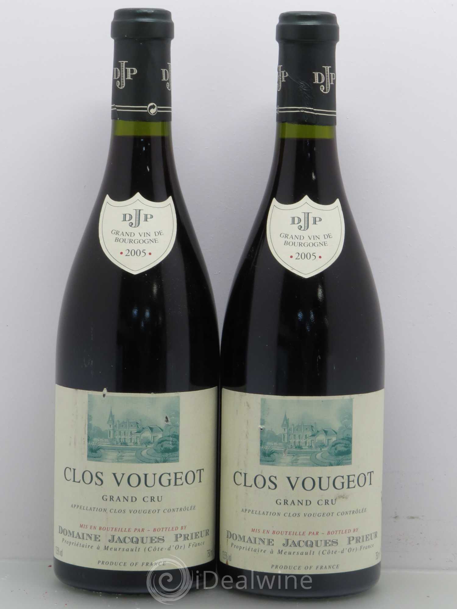 Clos de Vougeot Grand Cru Jacques Prieur (Domaine) 2005 - Lot de 2 bouteilles - 0