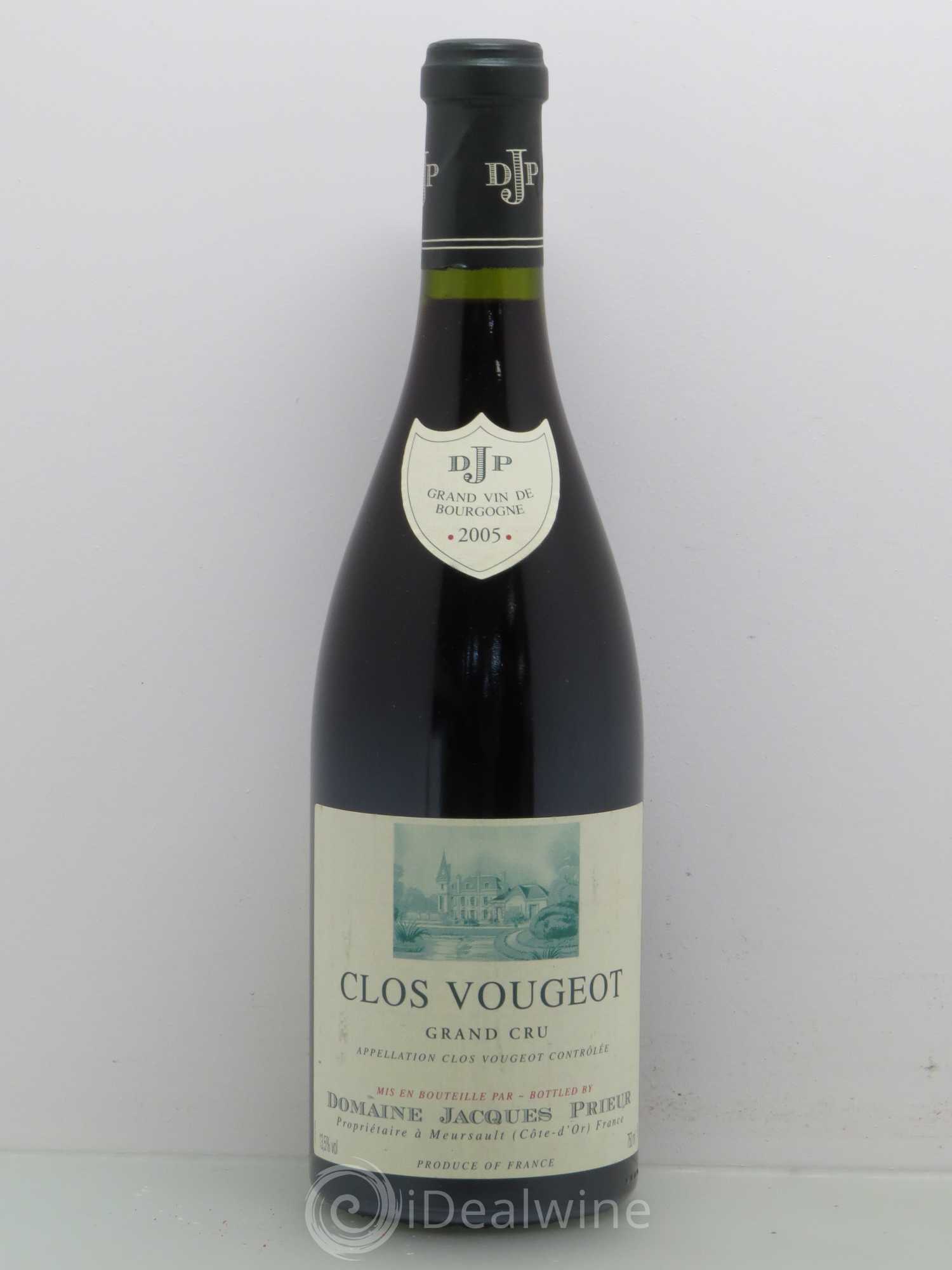Clos de Vougeot Grand Cru Jacques Prieur (Domaine) 2005 - Lot de 1 bouteille - 0
