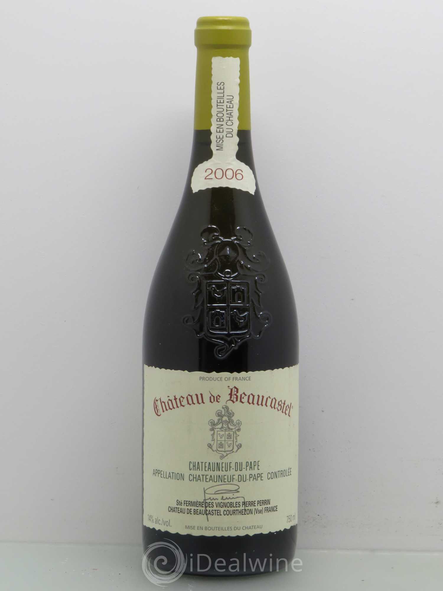Châteauneuf-du-Pape Château de Beaucastel Famille Perrin 2006 - Lot de 1 bouteille - 0