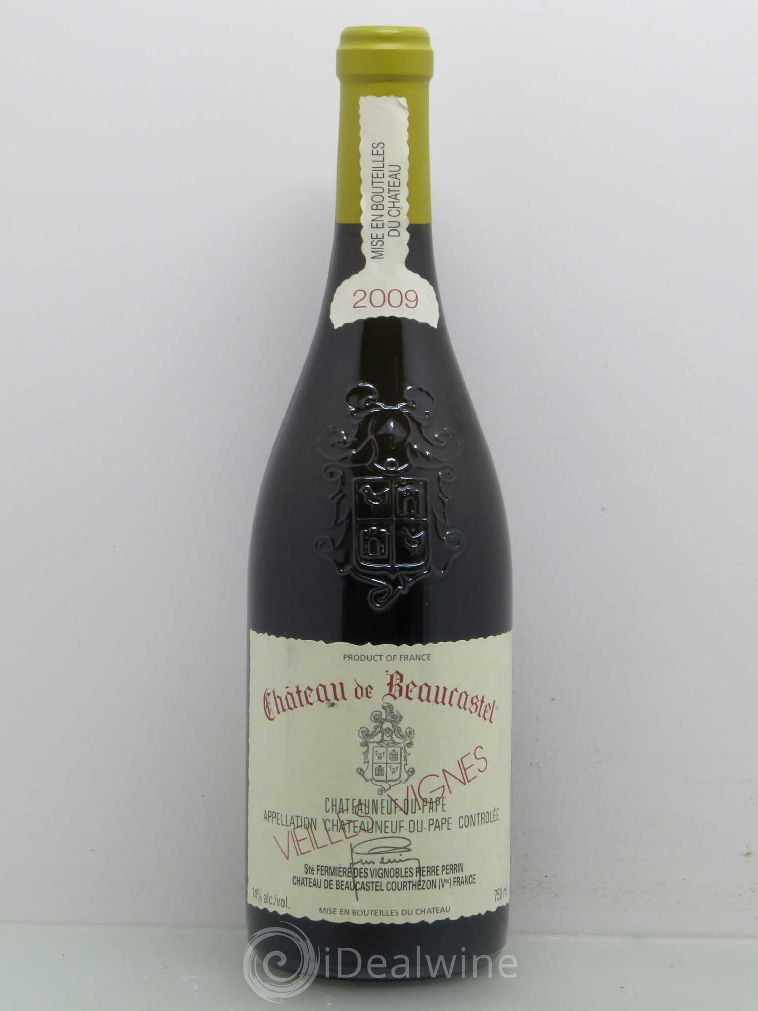Châteauneuf-du-Pape Château de Beaucastel Vieilles vignes Roussanne Famille Perrin 2009 - Lot de 1 bouteille - 0