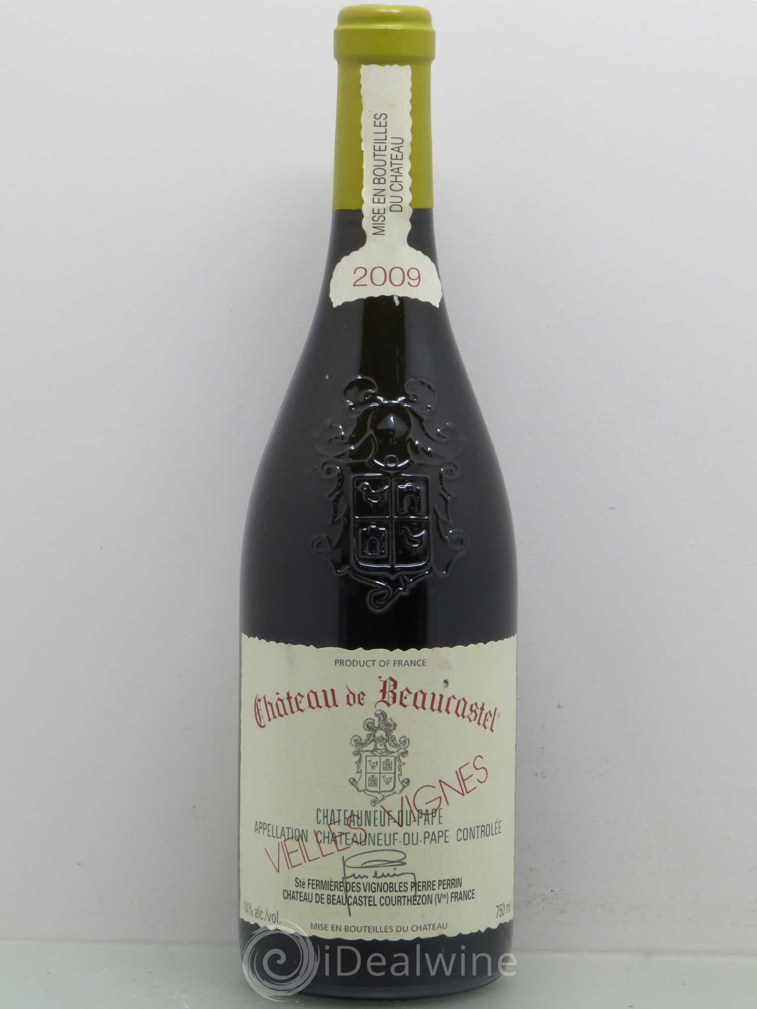 Châteauneuf-du-Pape Château de Beaucastel Vieilles vignes Roussanne Famille Perrin 2009 - Lot de 1 bouteille - 0