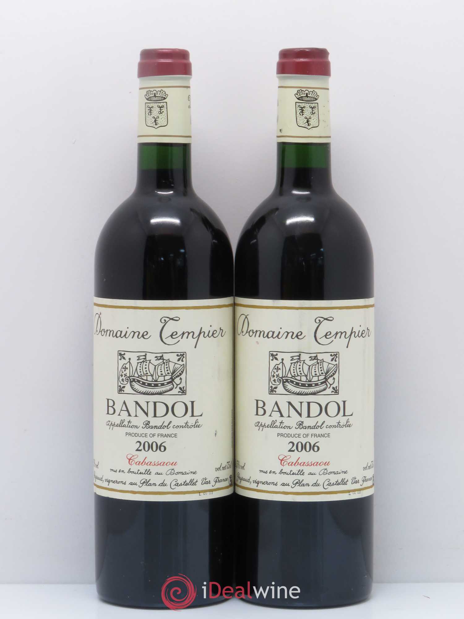 Bandol Domaine Tempier Cuvée Cabassaou Famille Peyraud 2006 - Lot de 2 bouteilles - 0
