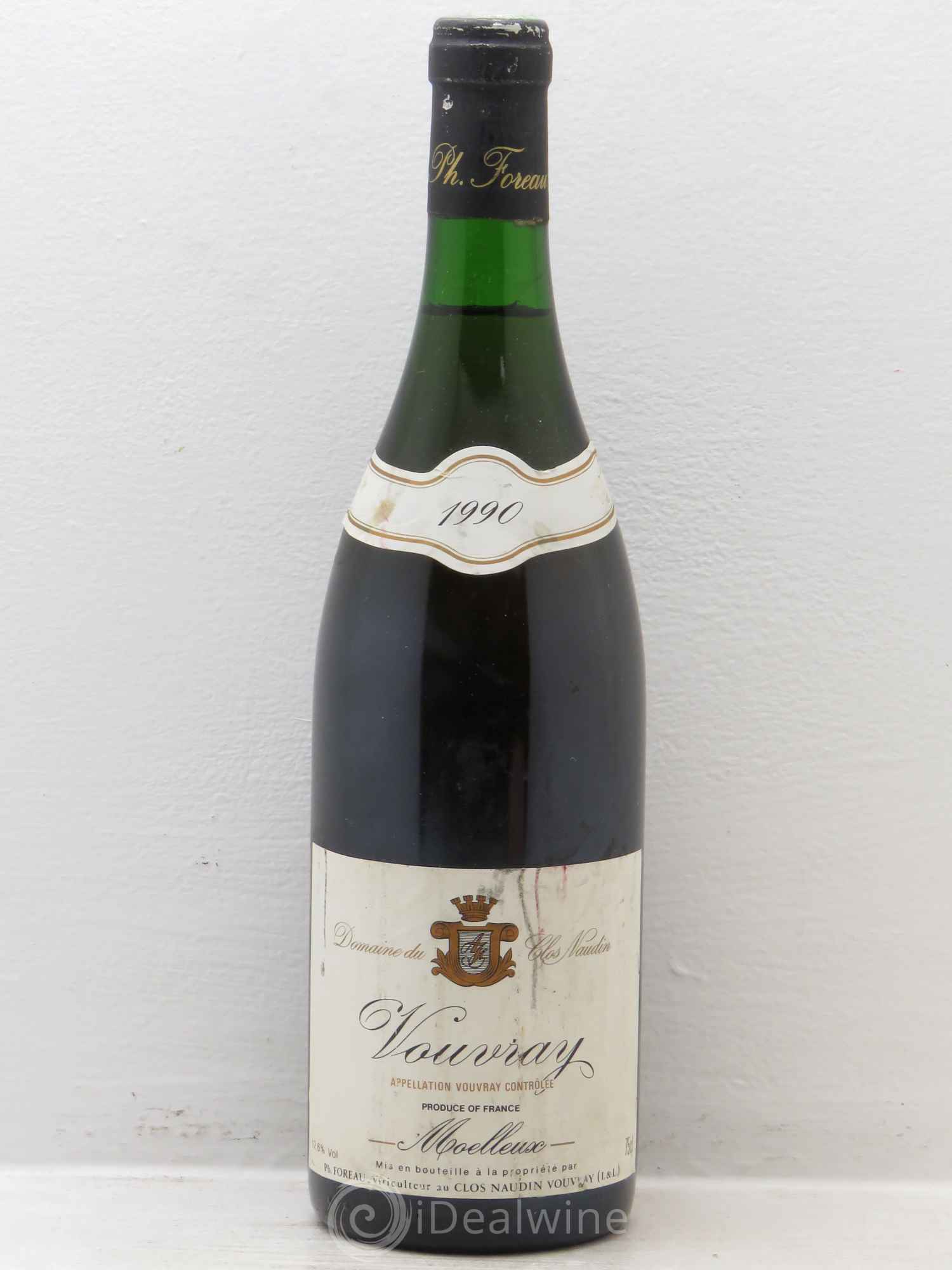 Vouvray Moelleux Clos Naudin - Philippe Foreau Moelleux 1990 - Lotto di 1 bottiglia - 0