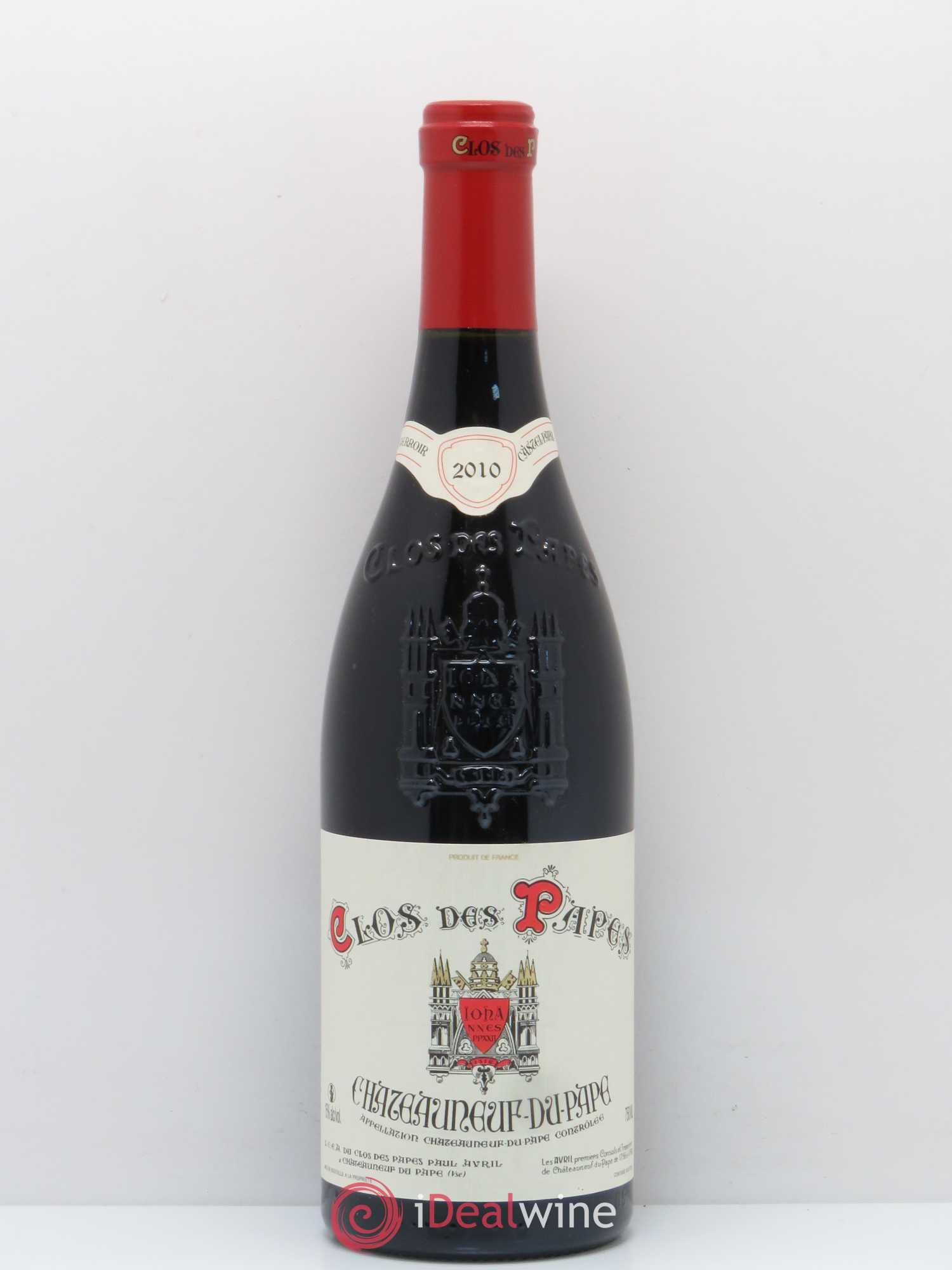 Châteauneuf-du-Pape Clos des Papes - Paul Avril 2010 - Lot de 1 bouteille - 0