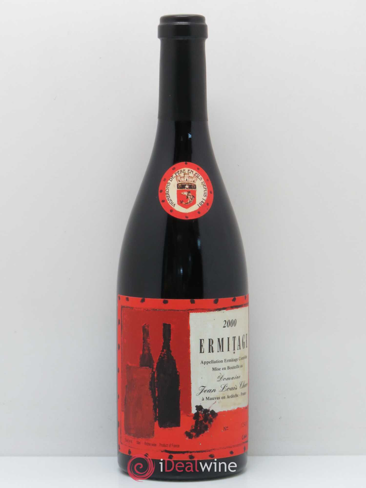 Hermitage Ermitage Cuvée Cathelin Jean-Louis Chave 2000 - Lot de 1 bouteille - 0