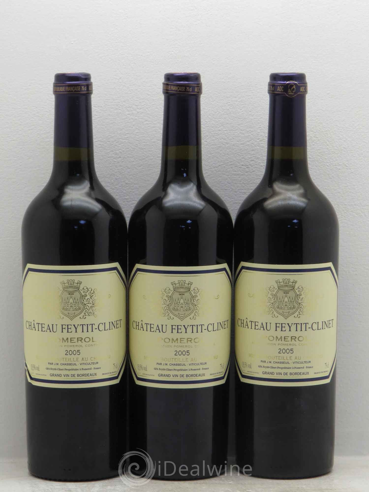 Château Feytit-Clinet 2005 - Lot de 3 bouteilles - 0