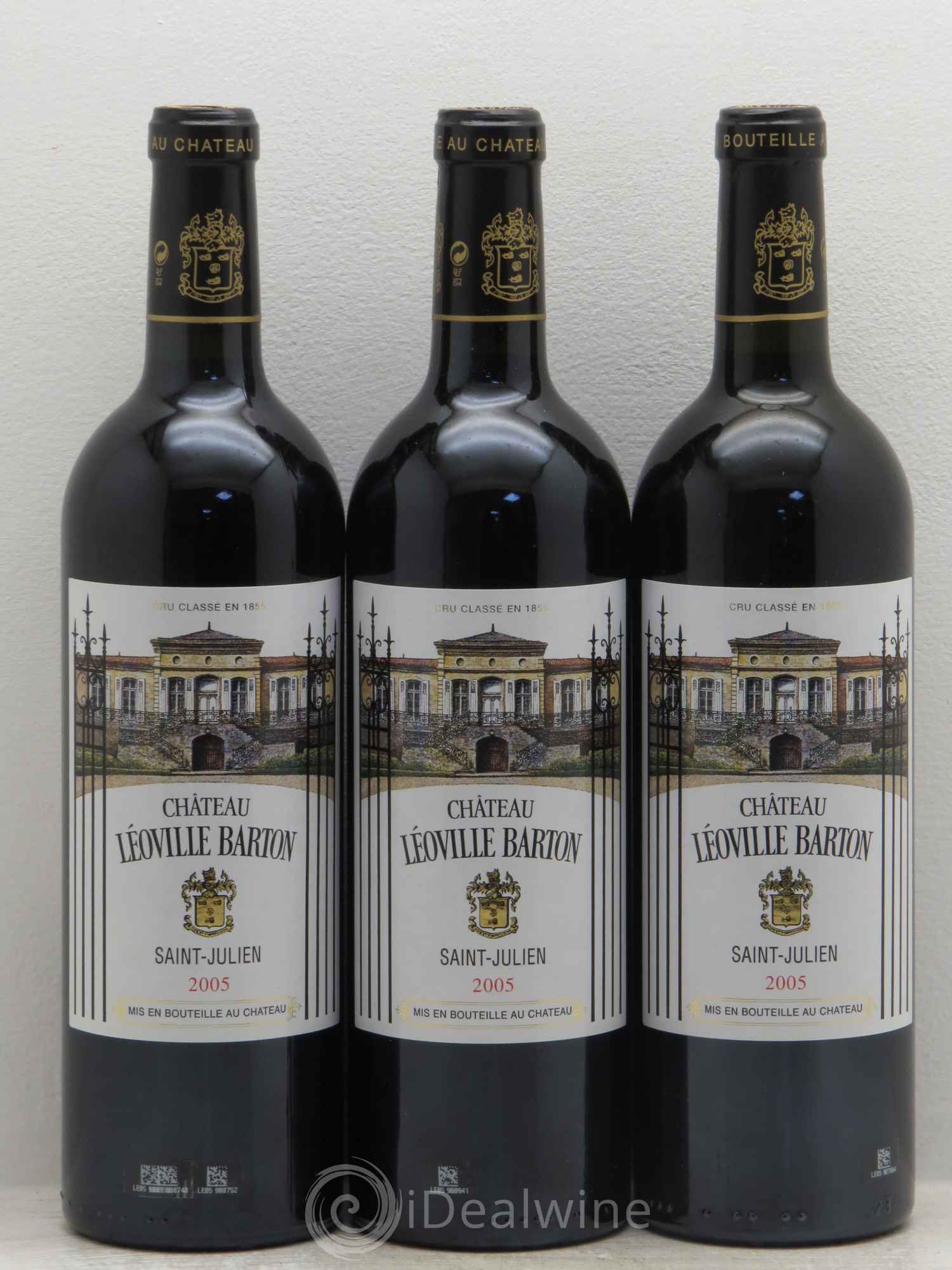Château Léoville Barton 2ème Grand Cru Classé 2005 - Lot de 3 bouteilles - 0