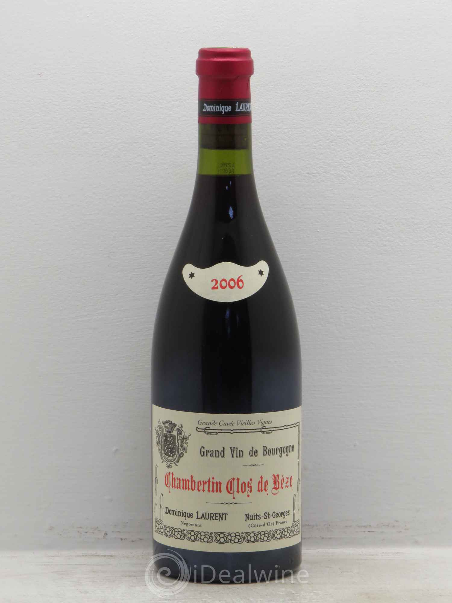Chambertin Clos de Bèze Grand Cru Grande cuvée Vieilles vignes Dominique Laurent Grande Cuvée Vieilles Vignes 2006 - Lot de 1 bouteille - 0