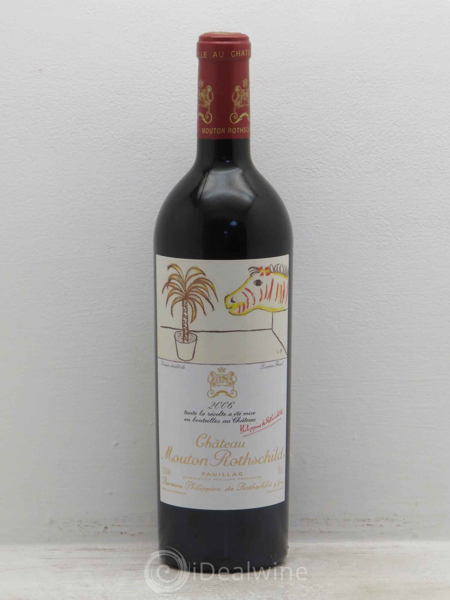 Château Mouton Rothschild 1er Grand Cru Classé 2006 - Lot de 1 bouteille - 0