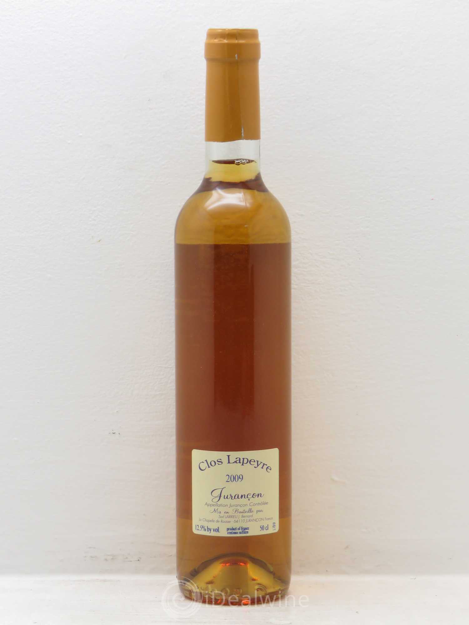 Jurançon Clos Lapeyre 2009 - Posten von 1 Flasche - 1