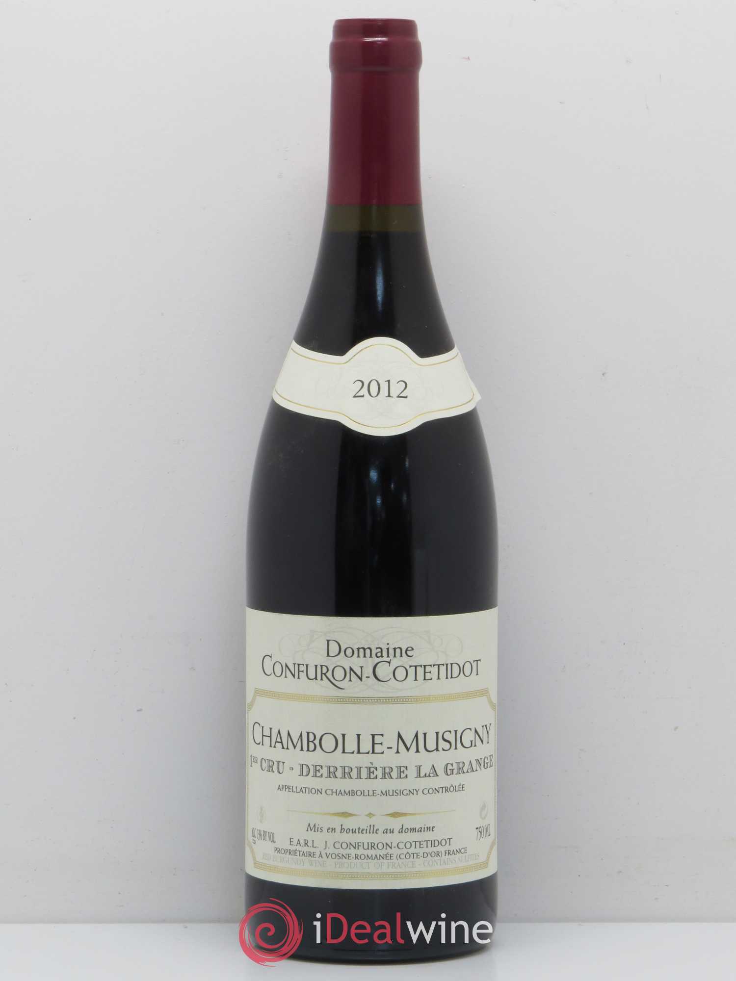 Chambolle-Musigny 1er Cru Derrière la Grange Confuron-Cotetidot 2012 - Lot de 1 bouteille - 0