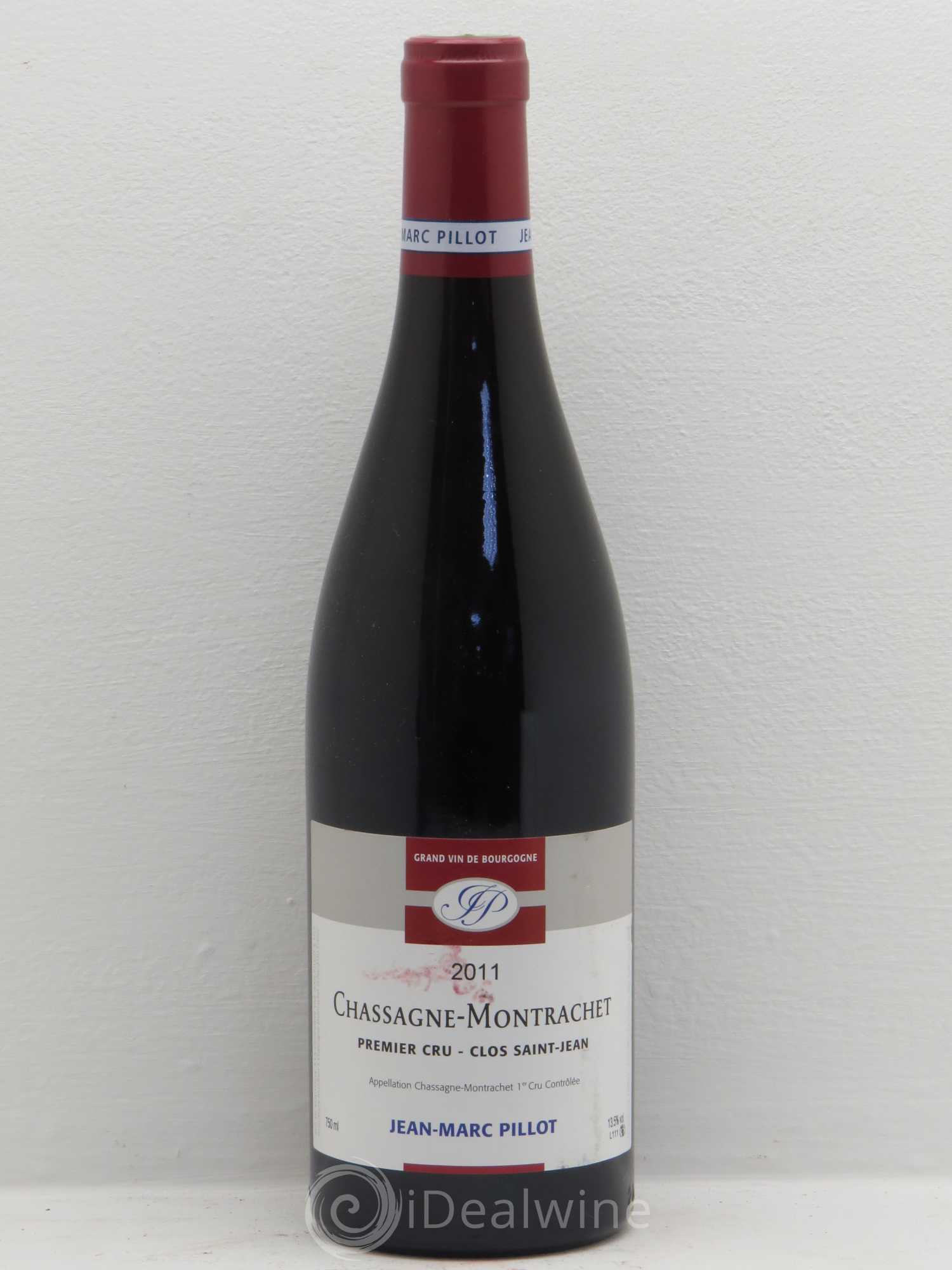Chassagne-Montrachet 1er Cru Jean Marc Pillot 2011 - Lot de 6 bouteilles - 0
