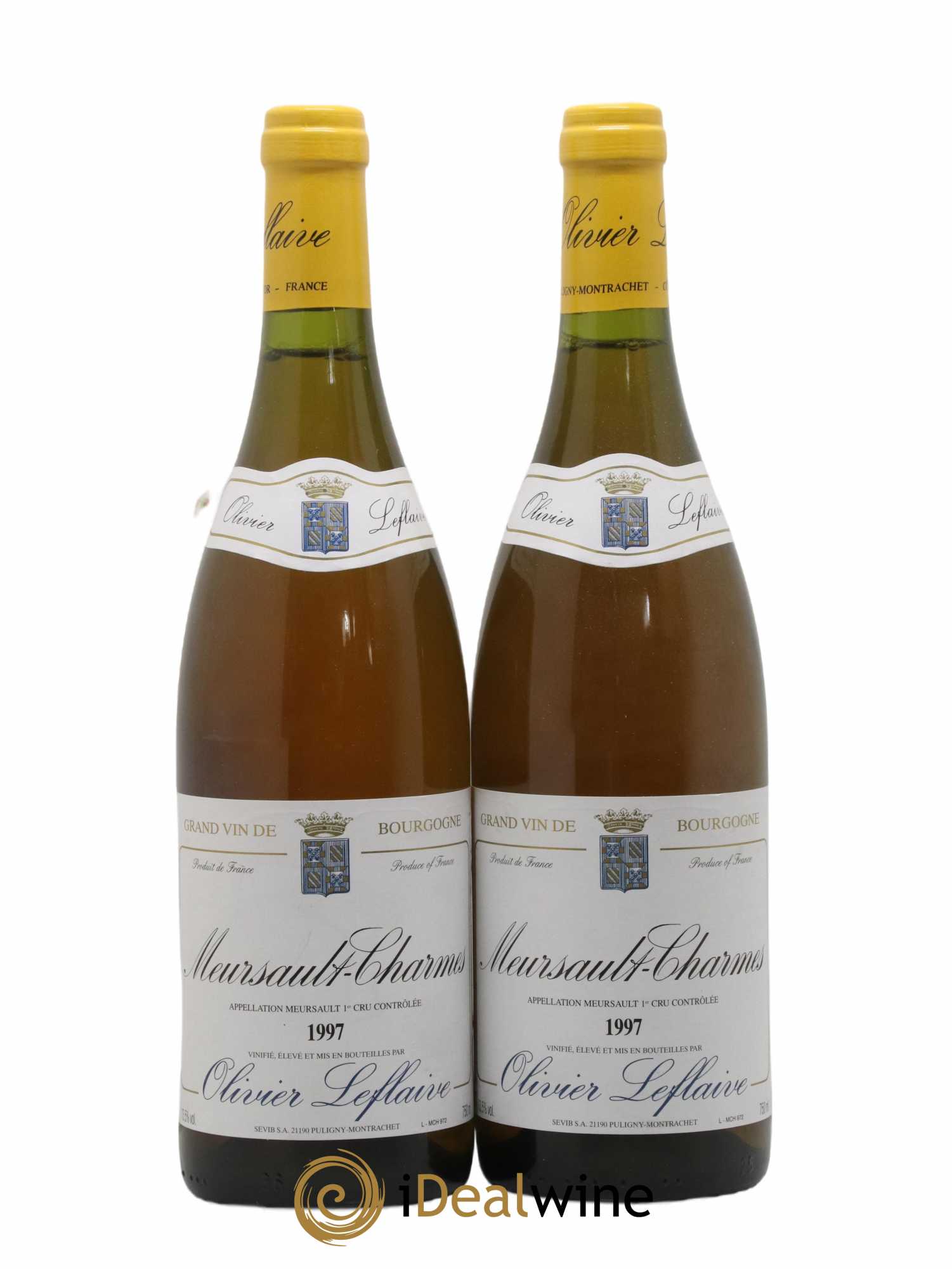 Meursault 1er Cru Charmes Olivier Leflaive 1997 - Lot de 2 bouteilles - 0