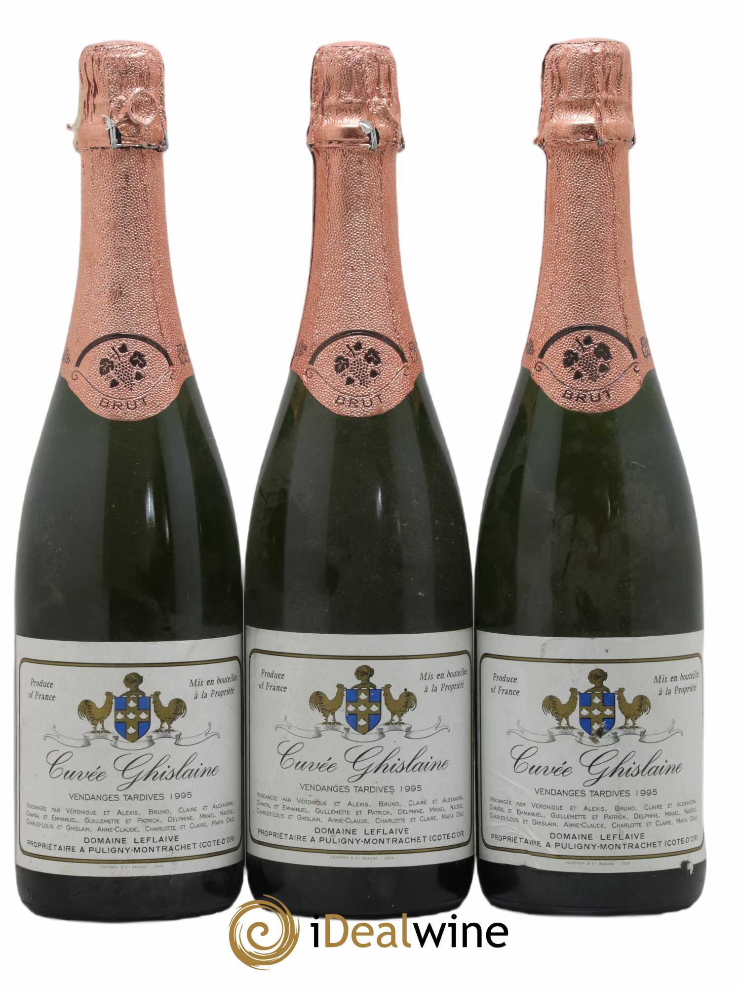 Vin de France Vendanges Tardives Ghislaine Domaine Leflaive 1995 - Posten von 3 Flaschen - 0