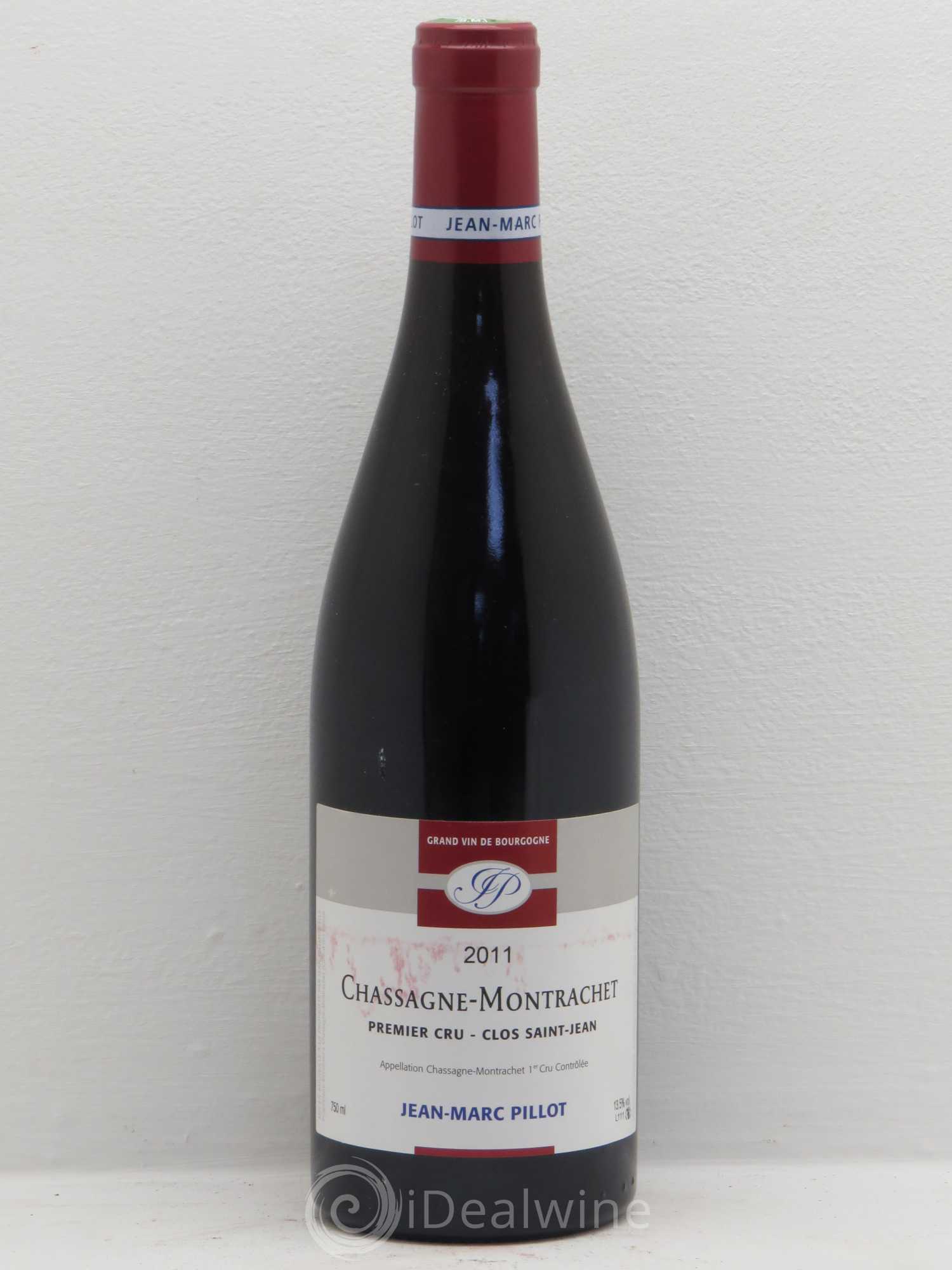 Chassagne-Montrachet 1er Cru Jean Marc Pillot 2011 - Lot de 6 bouteilles - 0