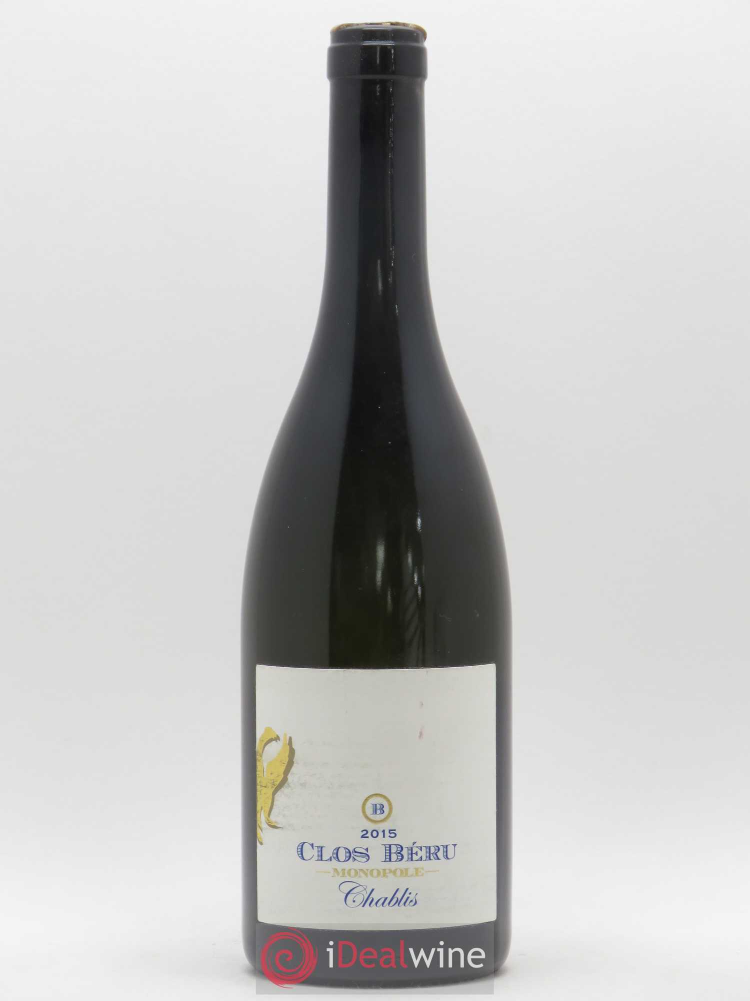 Chablis Clos Béru Monopole Château de Béru 2015 - Lot de 1 bouteille - 0