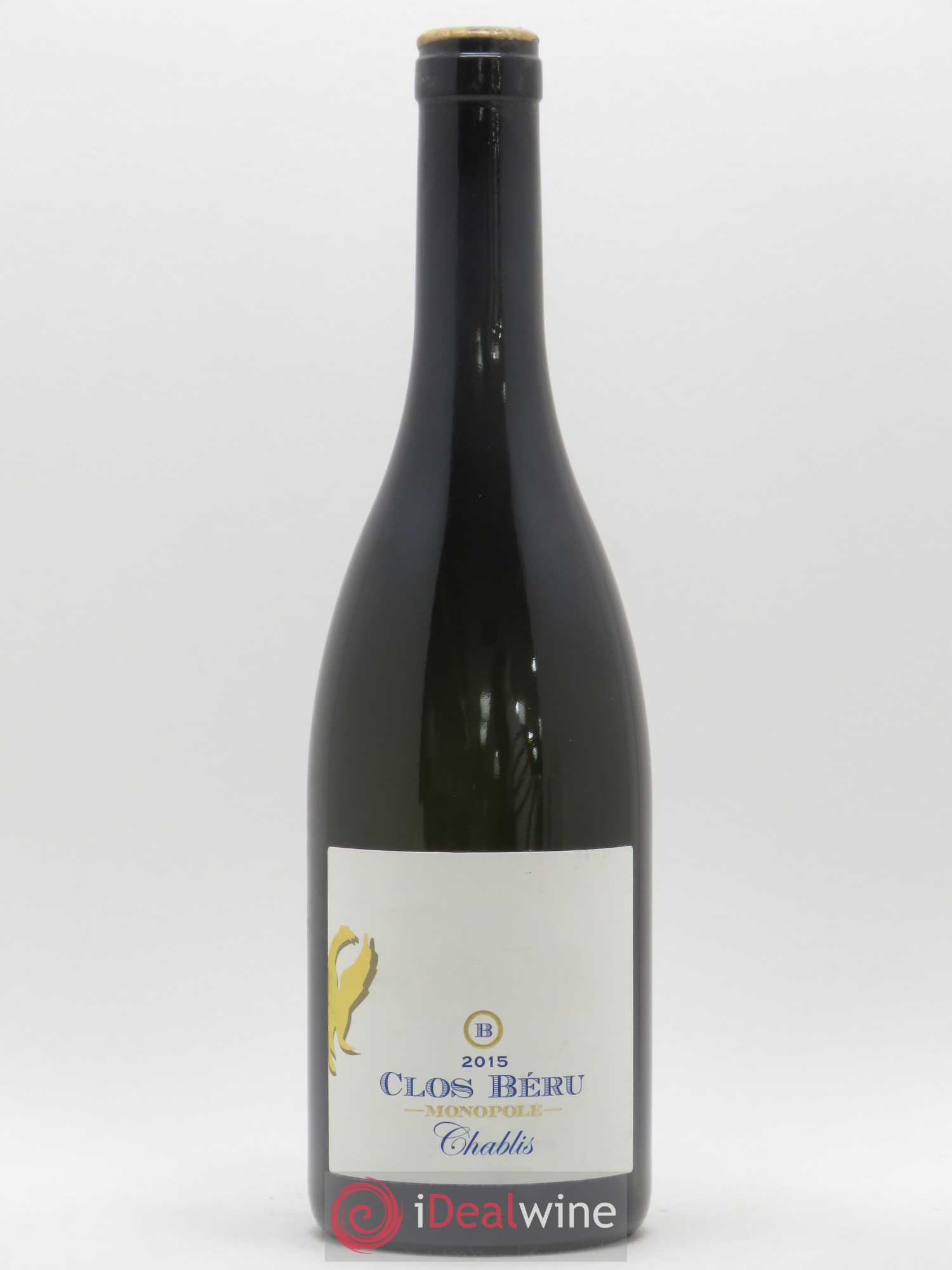 Chablis Clos Béru Monopole Château de Béru 2015 - Lot de 1 bouteille - 0