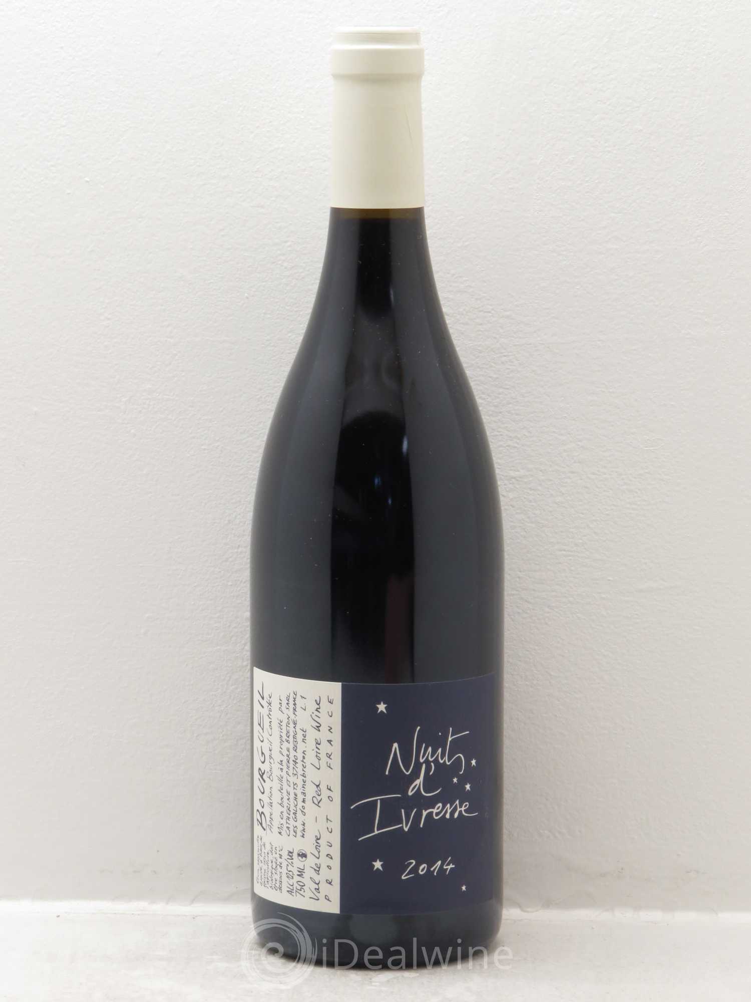 Bourgueil Nuits d'ivresse Catherine et Pierre Breton 2014 - Lot de 1 bouteille - 0