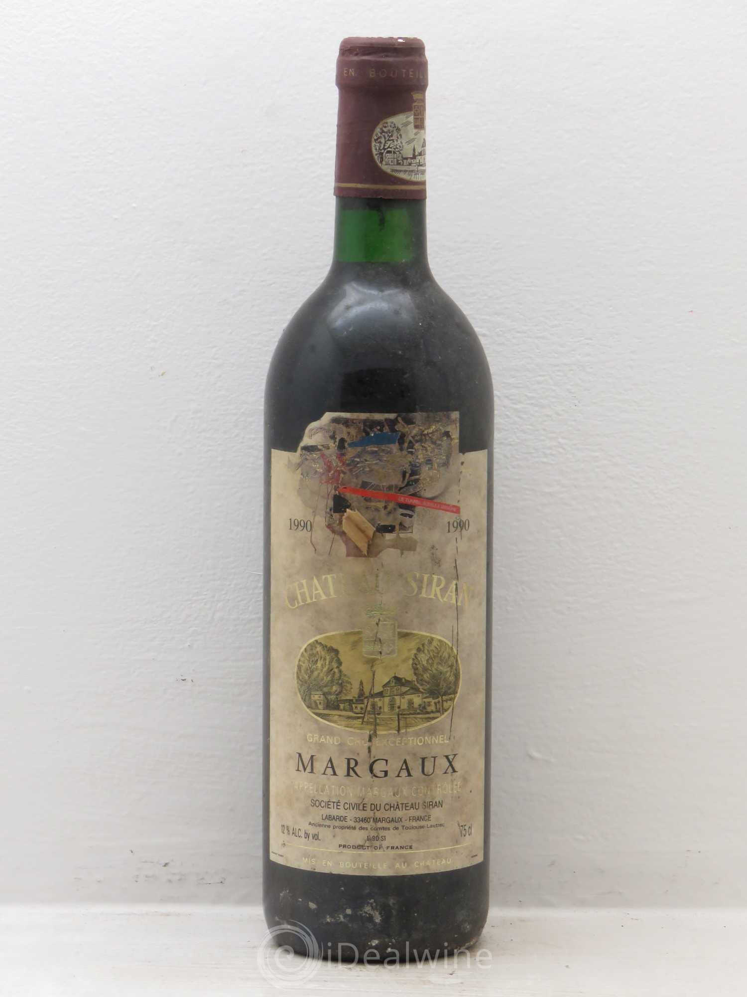 Château Siran 1990 - Lot de 1 bouteille - 0