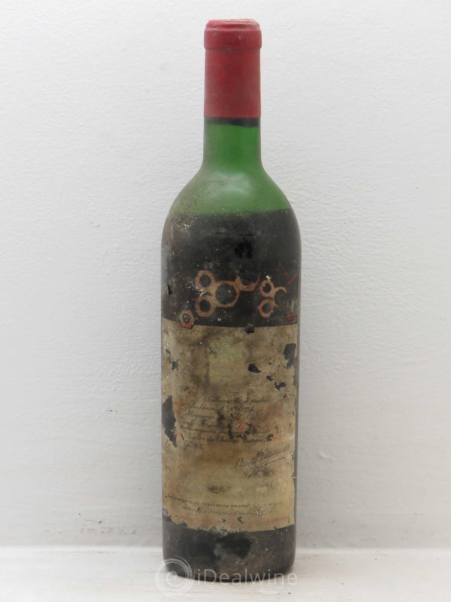 Château Mouton Rothschild 1er Grand Cru Classé (sans prix de réserve) 1967 - Lot de 1 bouteille - 0
