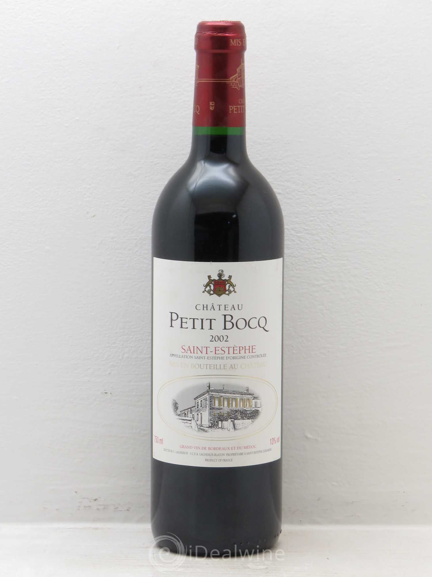 Château Petit Bocq Cru Bourgeois 2002 - Lot de 1 bouteille - 0