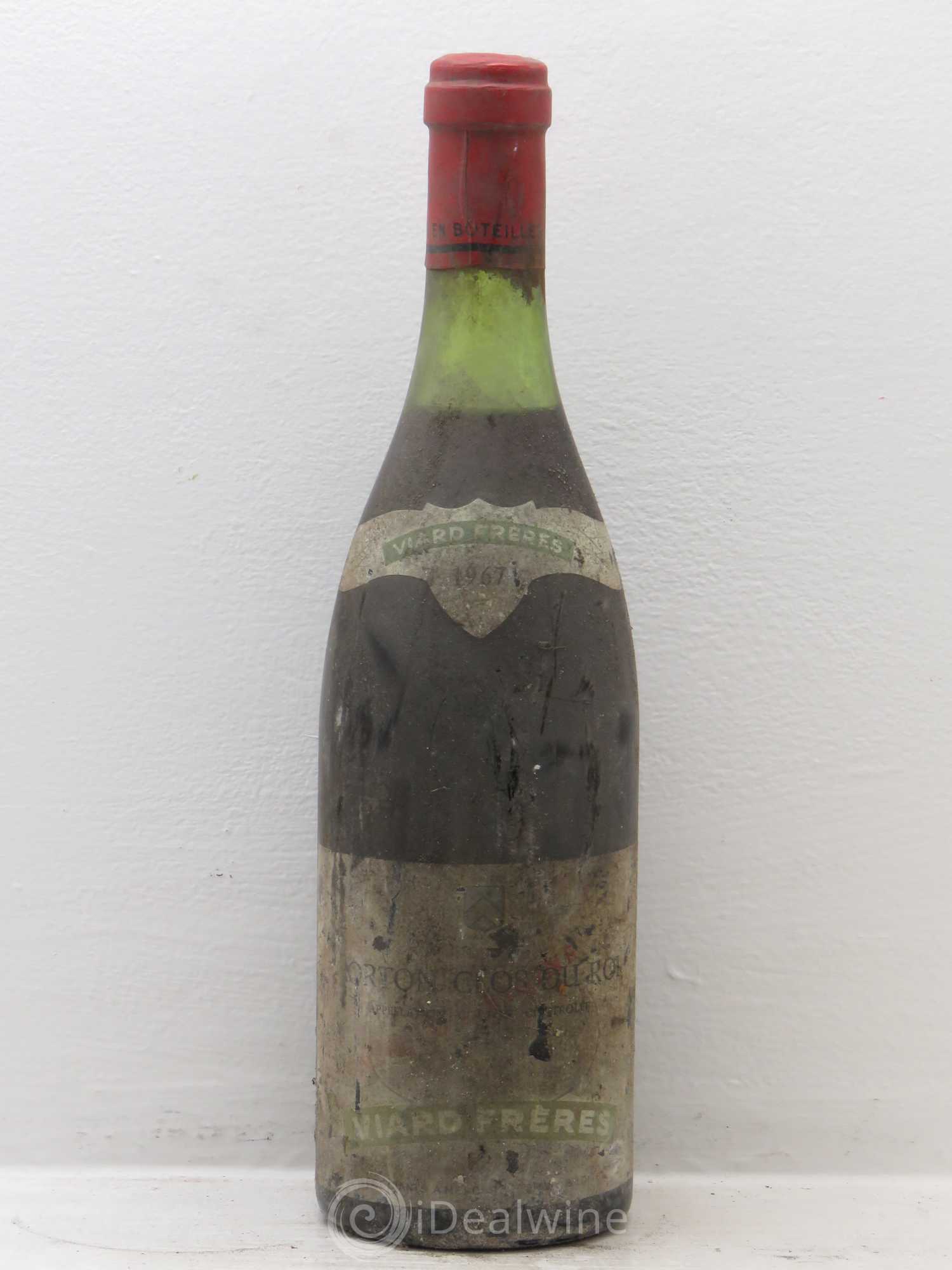 Corton Grand Cru Domaine Viard (sans prix de réserve) 1967 - Posten von 1 Flasche - 0