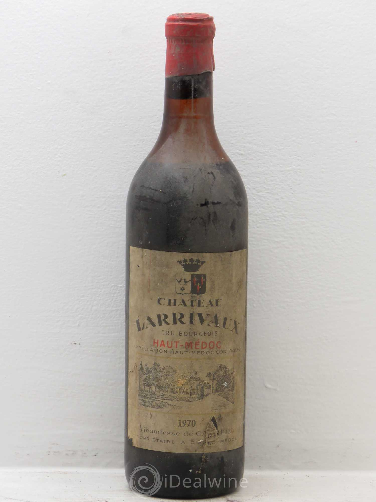 Château Larrivaux Cru Bourgeois 1970 - Lot de 1 bouteille - 0