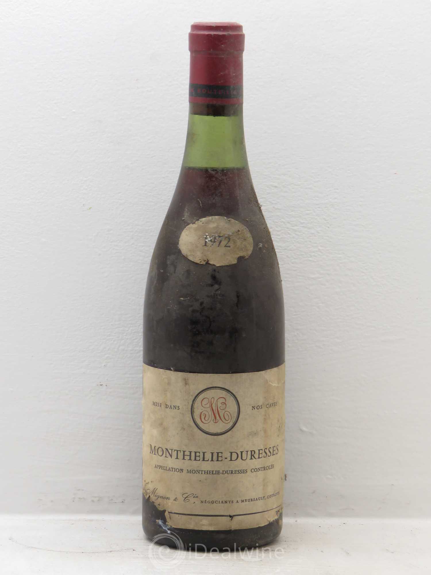 Monthélie Duresse Mignon et cie 1972 - Posten von 1 Flasche - 0