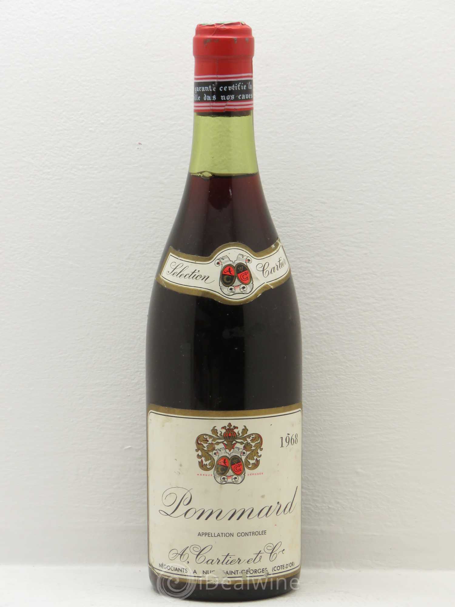 Pommard Cartier 1968 - Lot de 1 bouteille - 0
