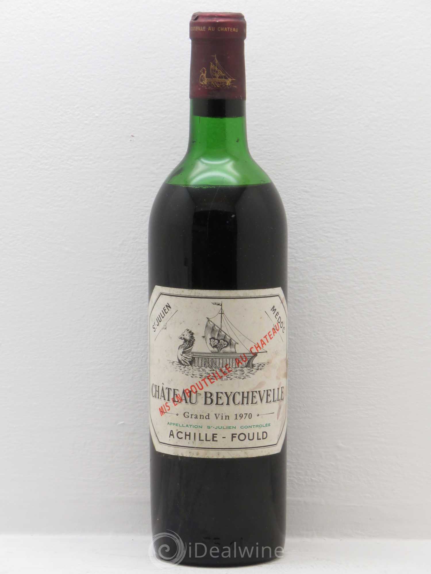 Château Beychevelle 4ème Grand Cru Classé 1970 - Lot de 1 bouteille - 0