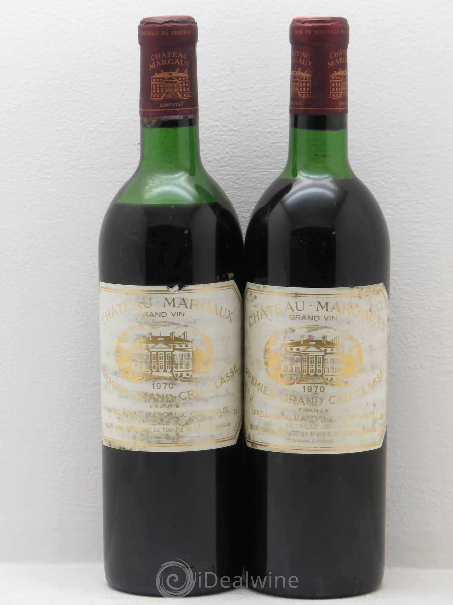Château Margaux 1er Grand Cru Classé 1970 - Lot de 2 bouteilles - 0