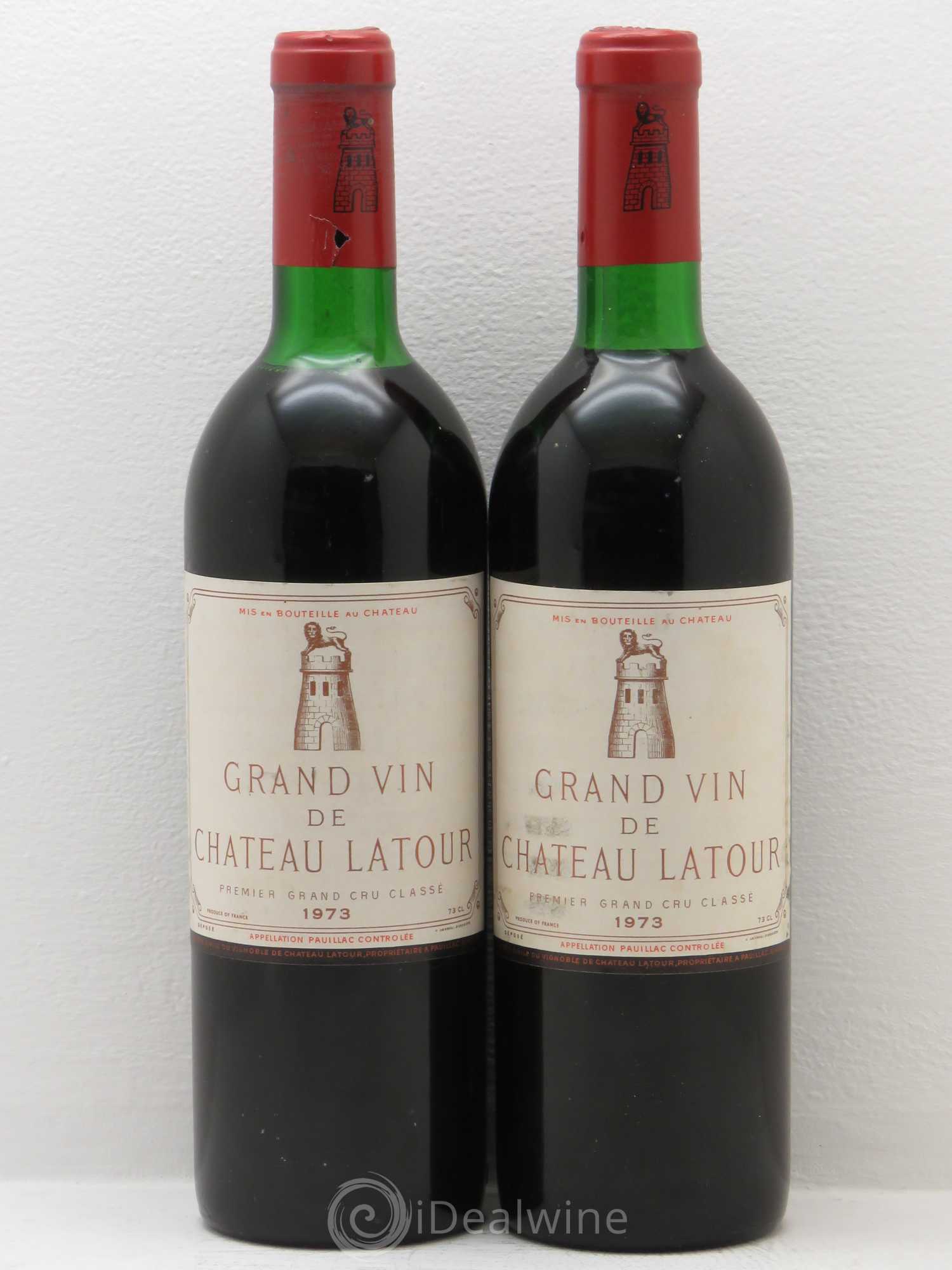 Château Latour 1er Grand Cru Classé 1973 - Lot de 2 bouteilles - 0