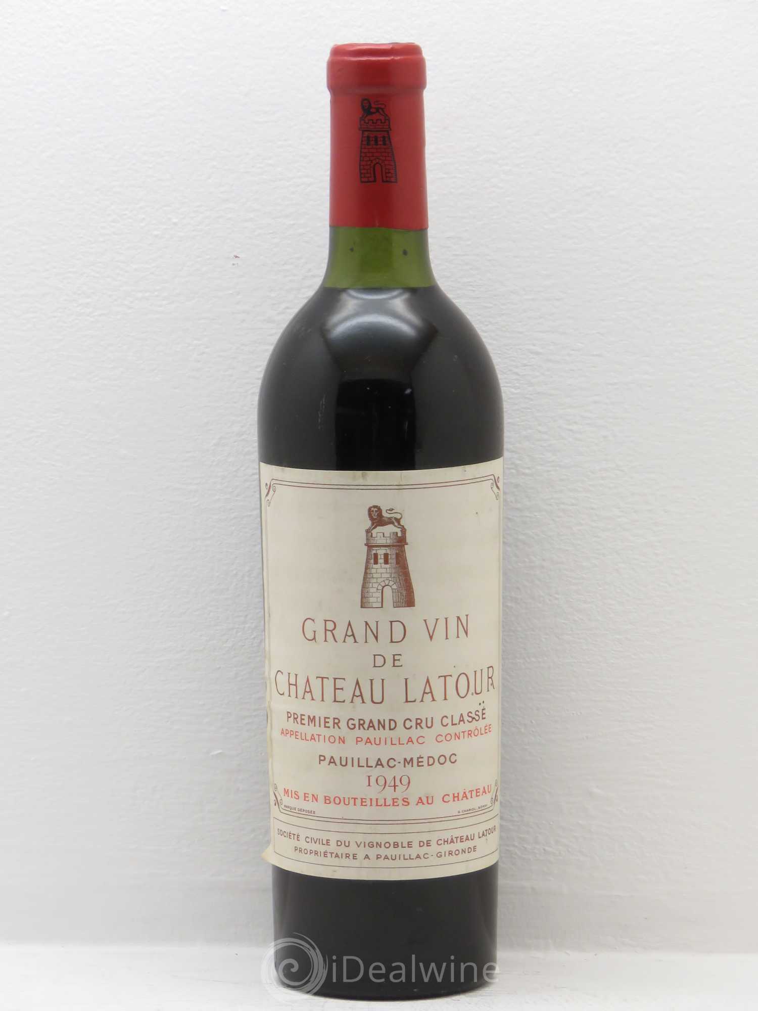 Château Latour 1er Grand Cru Classé 1949 - Lot de 1 bouteille - 0