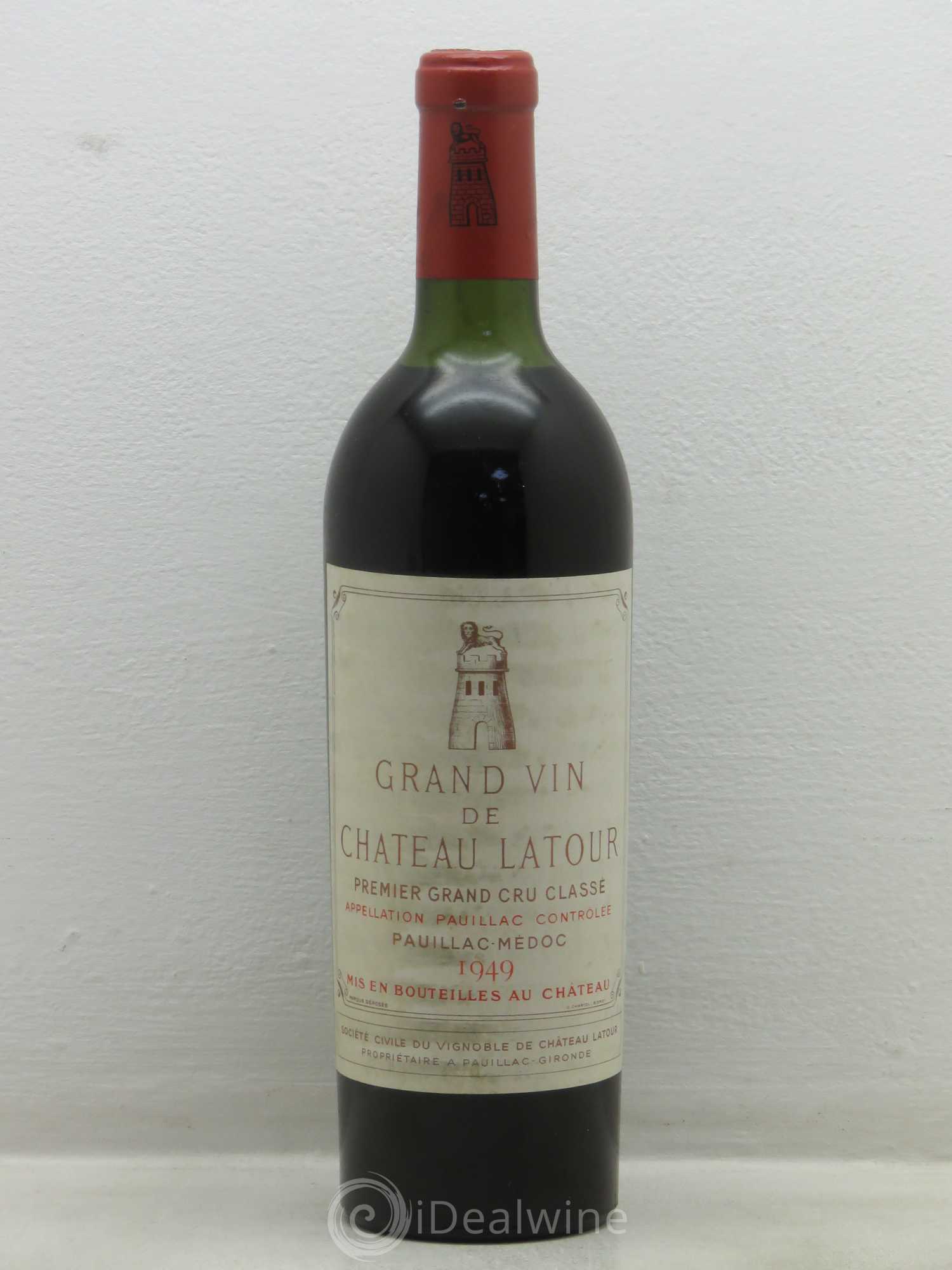 Château Latour 1er Grand Cru Classé 1949 - Lot de 1 bouteille - 0