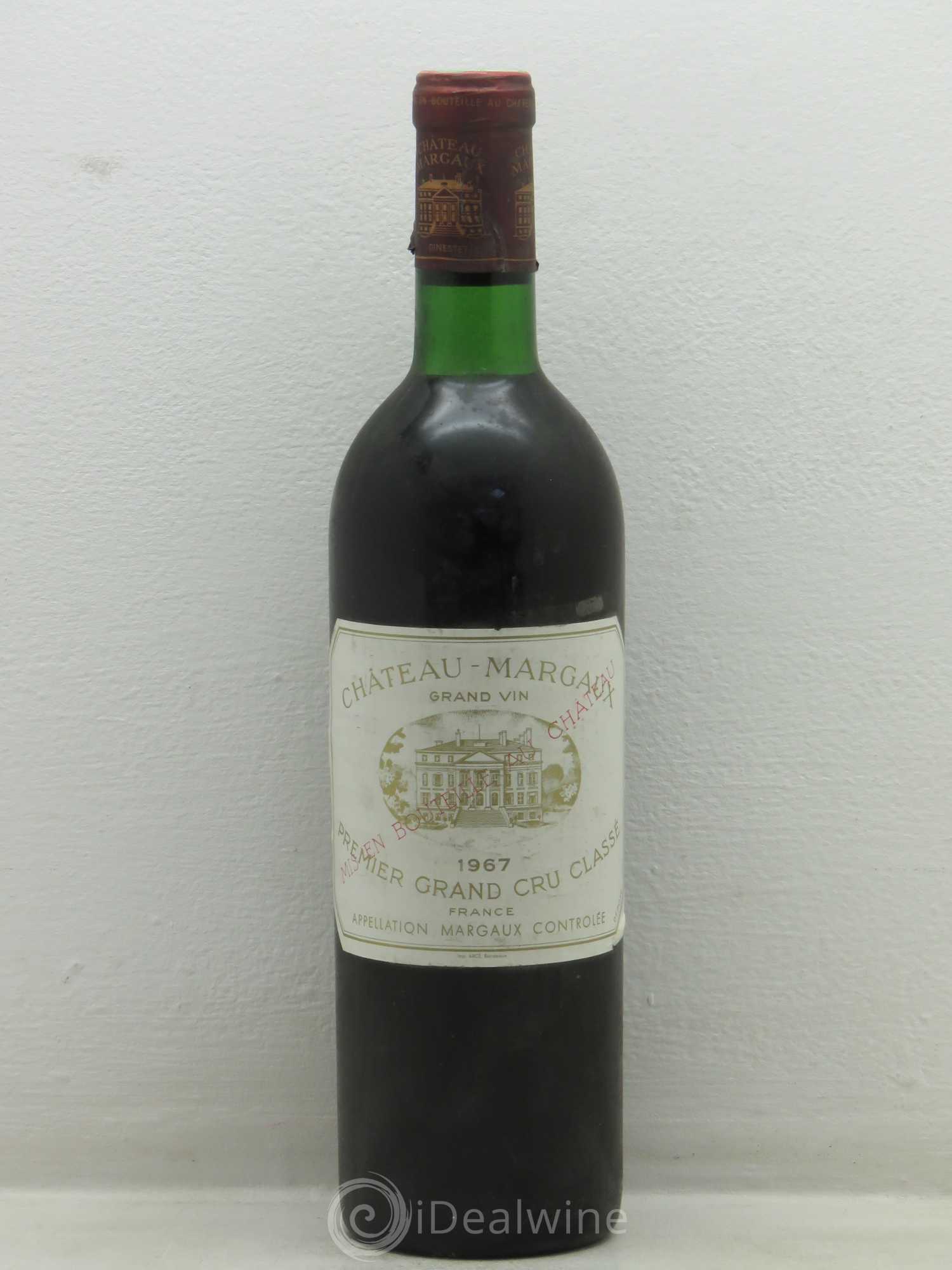 Château Margaux 1er Grand Cru Classé 1967 - Lot de 1 bouteille - 0