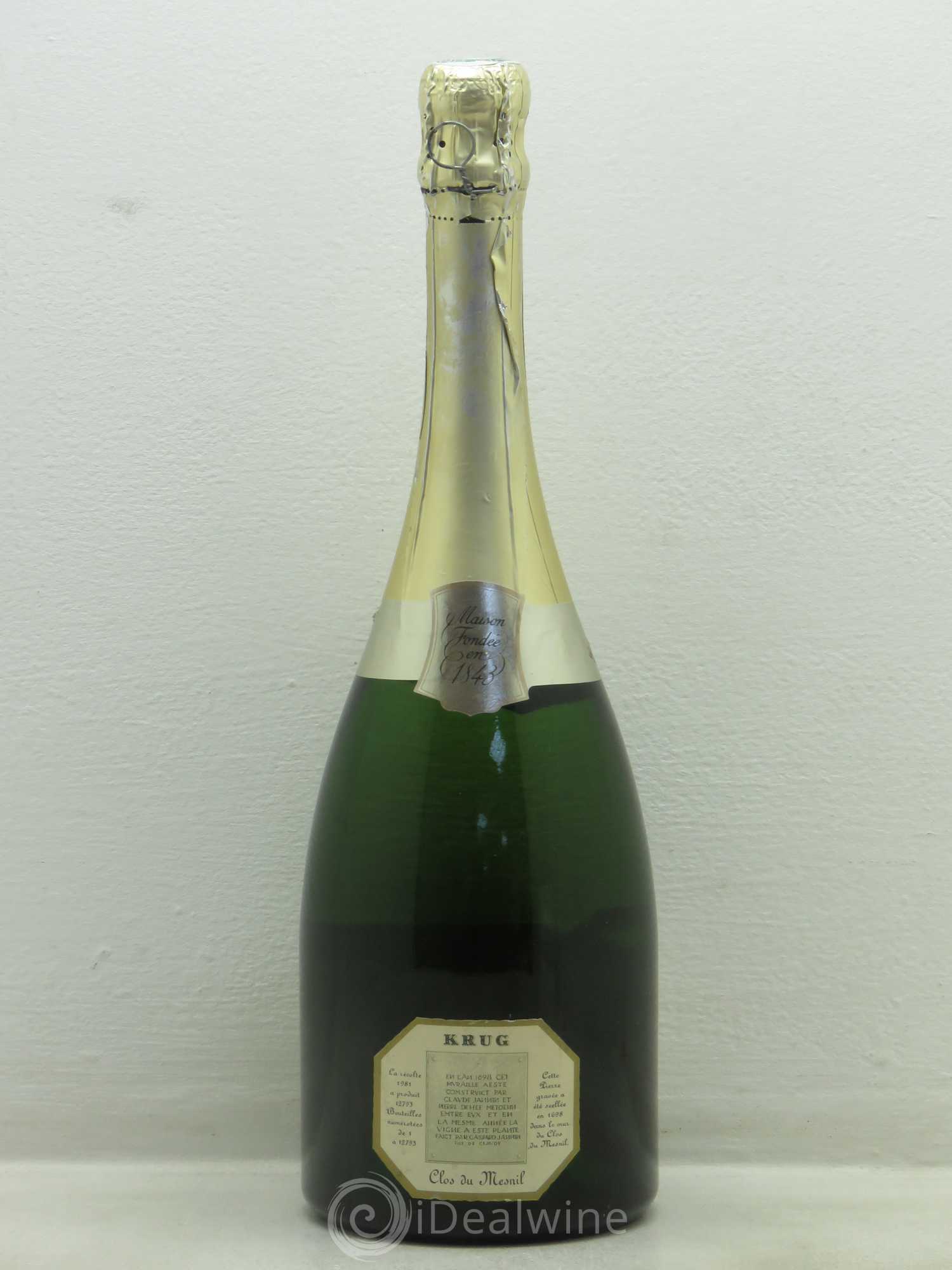 Clos du Mesnil Krug 1981 - Lot de 1 bouteille - 1