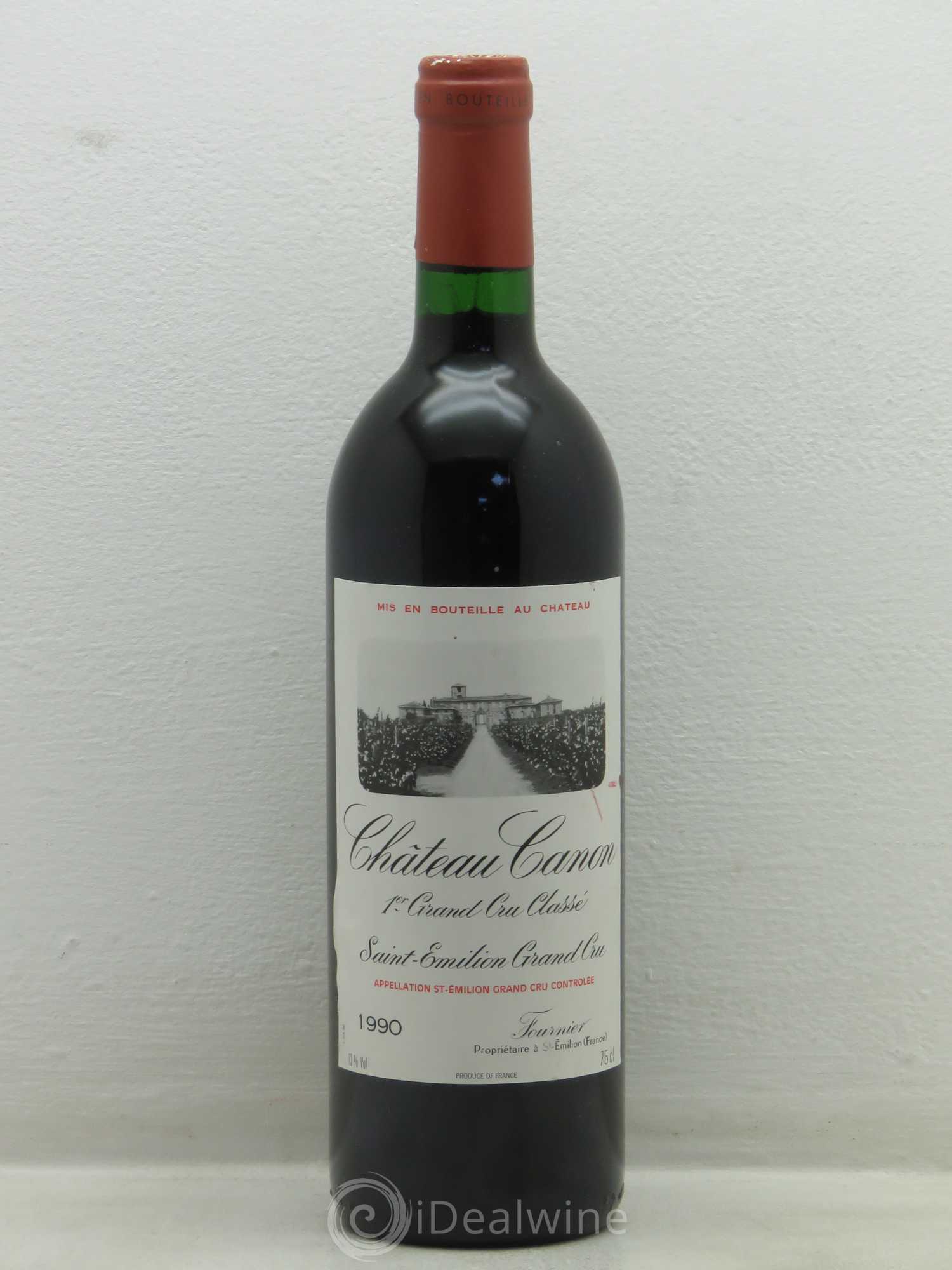 Château Canon 1er Grand Cru Classé B 1990 - Lot de 1 bouteille - 0