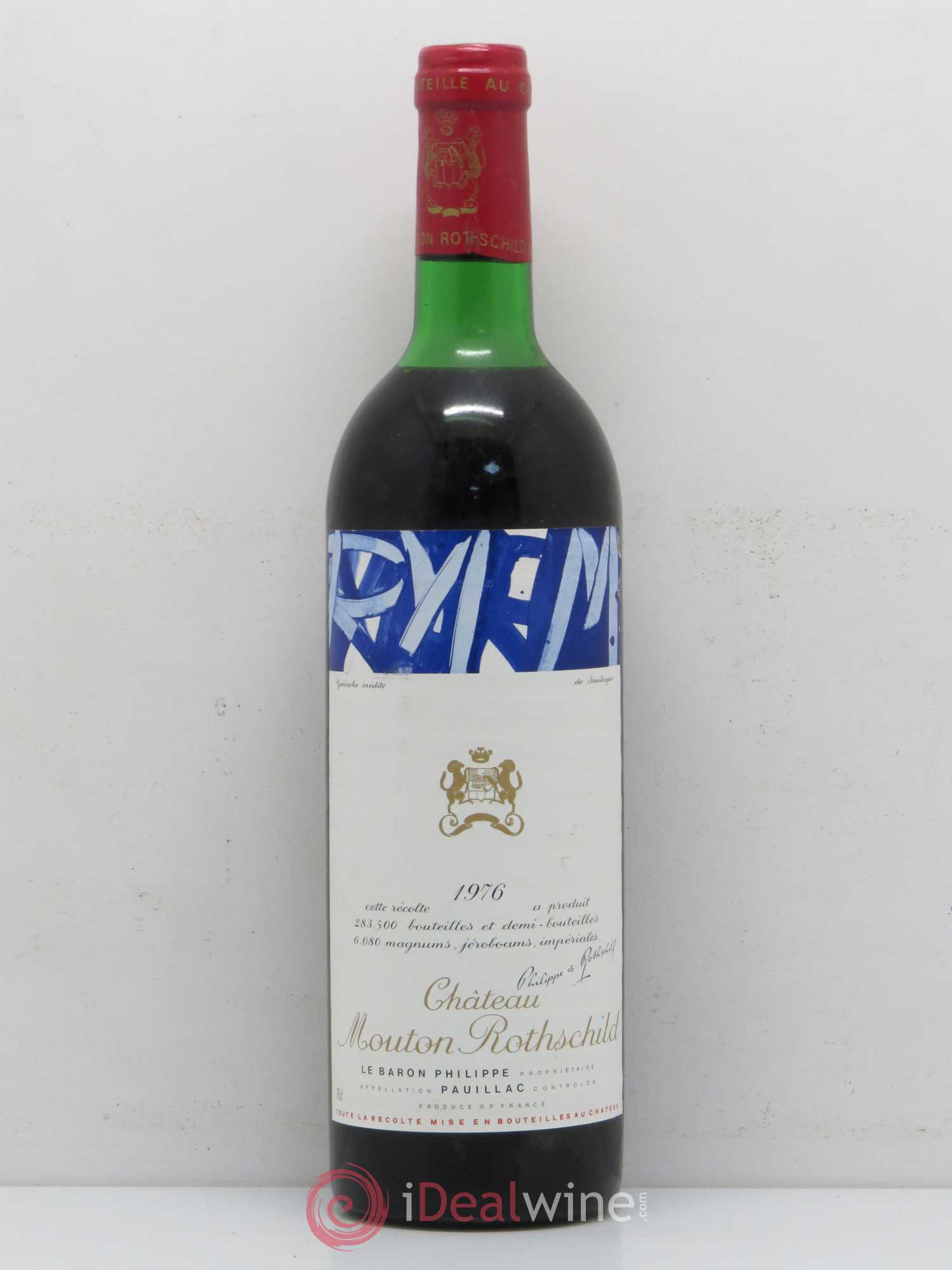 Château Mouton Rothschild 1er Grand Cru Classé 1976 - Lot de 1 bouteille - 0
