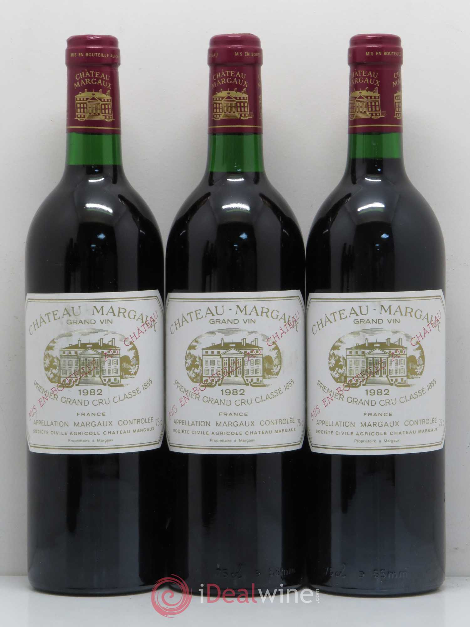 Château Margaux 1er Grand Cru Classé 1982 - Lot de 6 bouteilles - 1