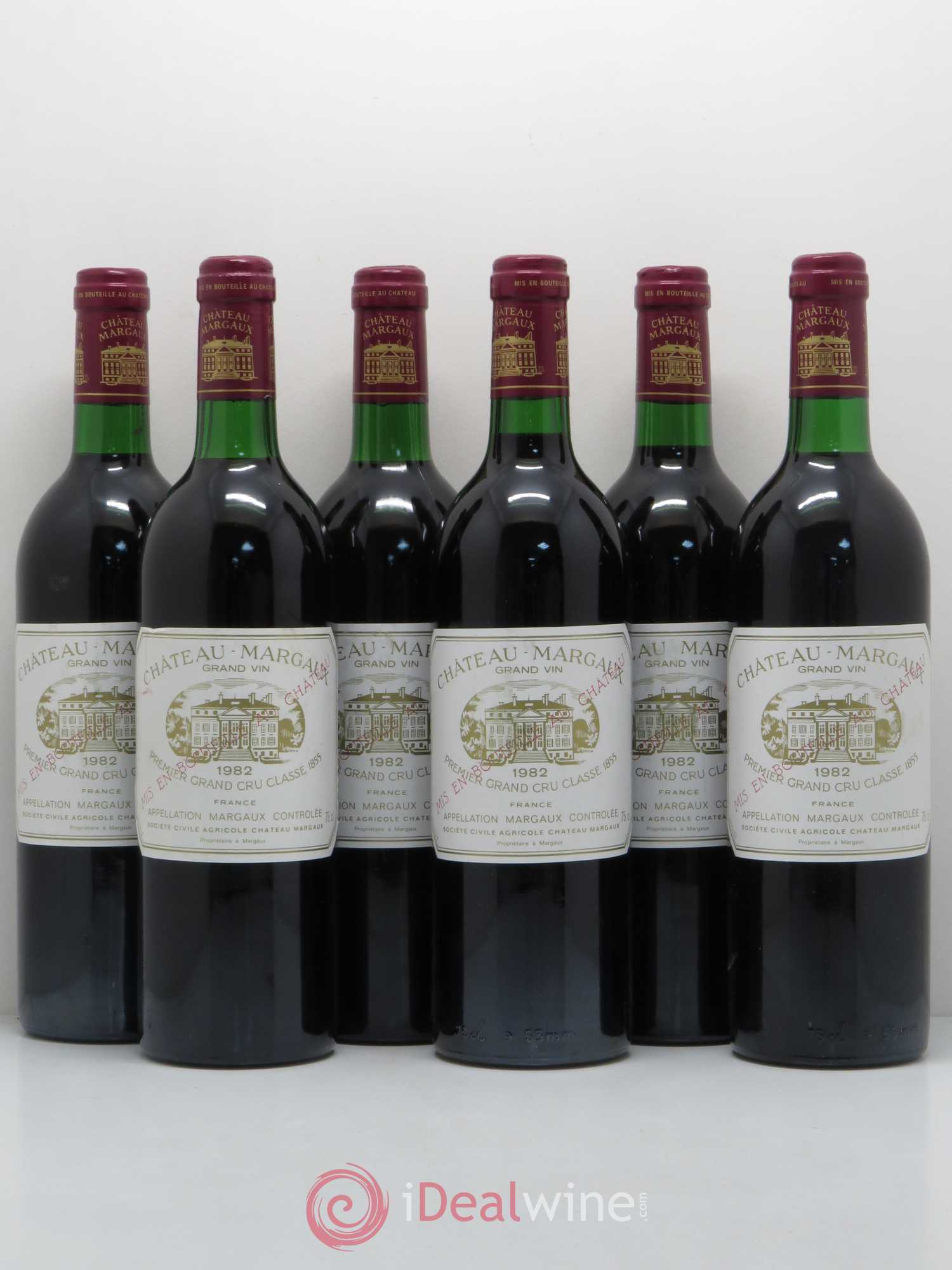 Château Margaux 1er Grand Cru Classé 1982 - Lot de 6 bouteilles - 0