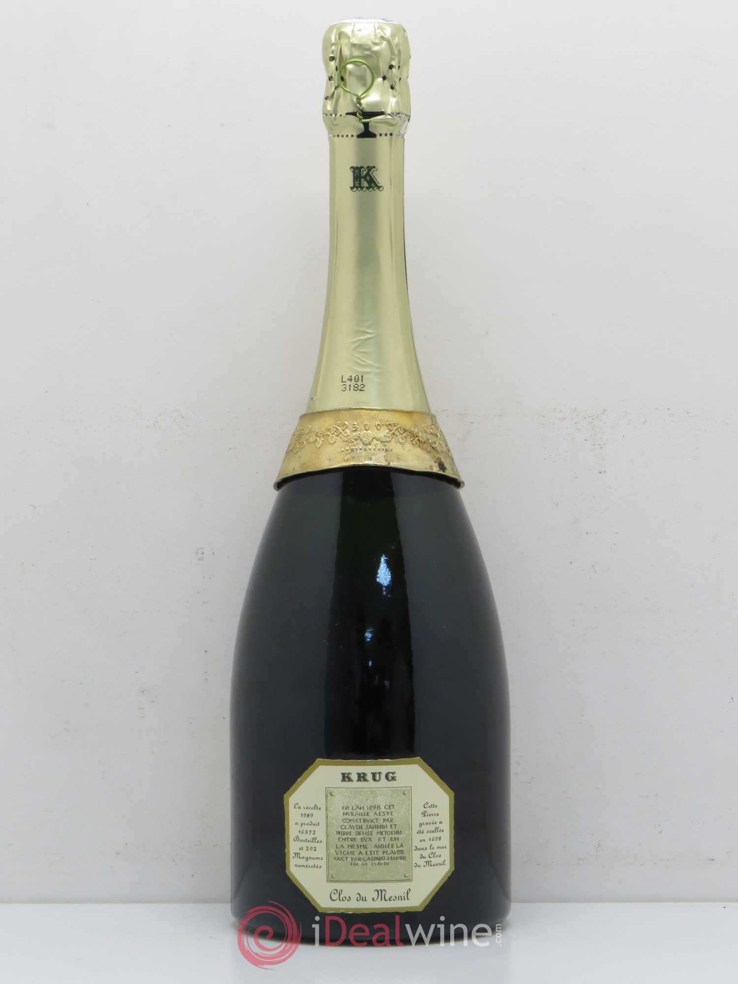 Clos du Mesnil Krug 1989 - Lot de 1 bouteille - 1