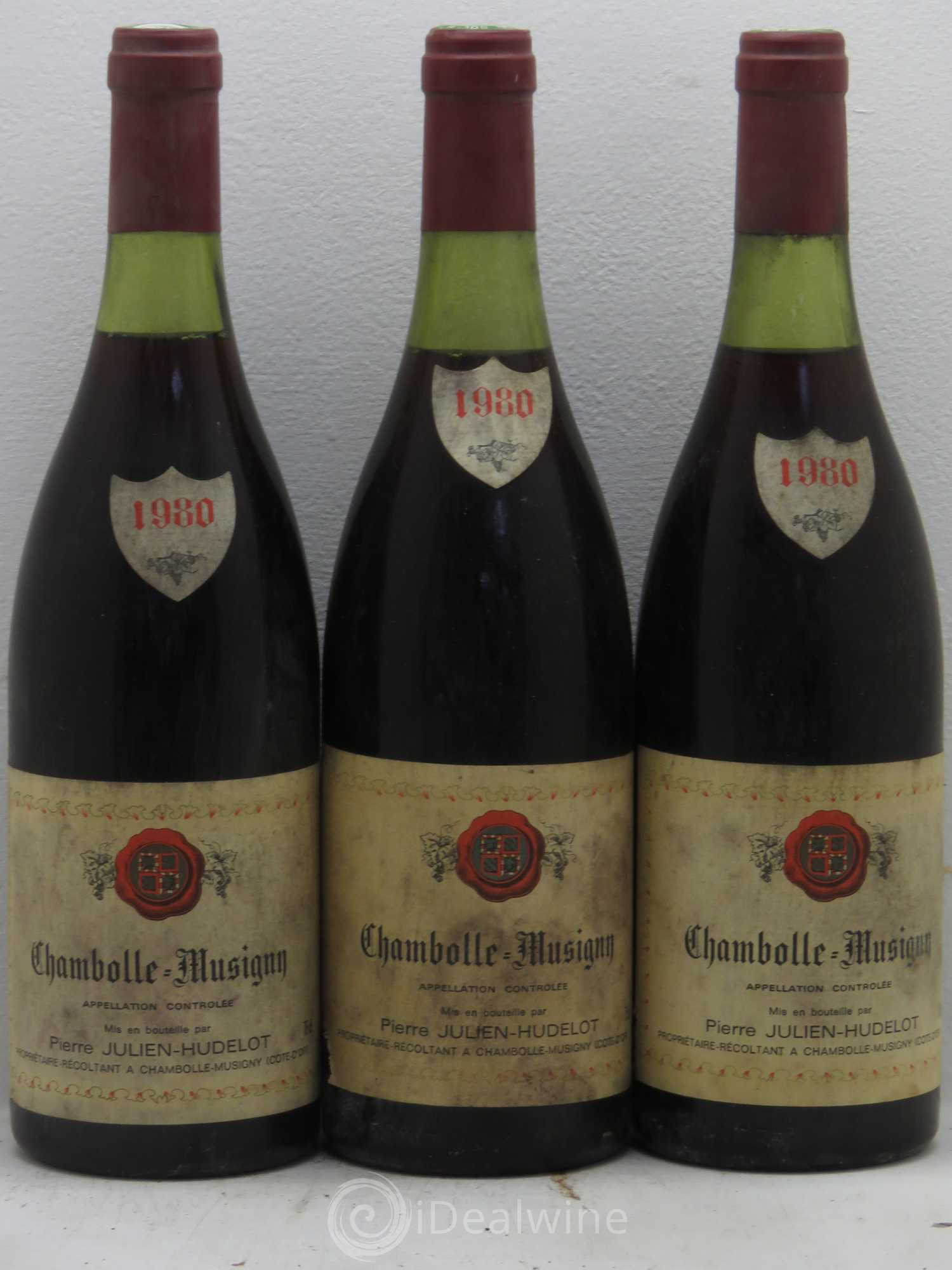 Chambolle-Musigny Domaine Pierre Julien Hudelot 1980 - Posten von 3 Flaschen - 0