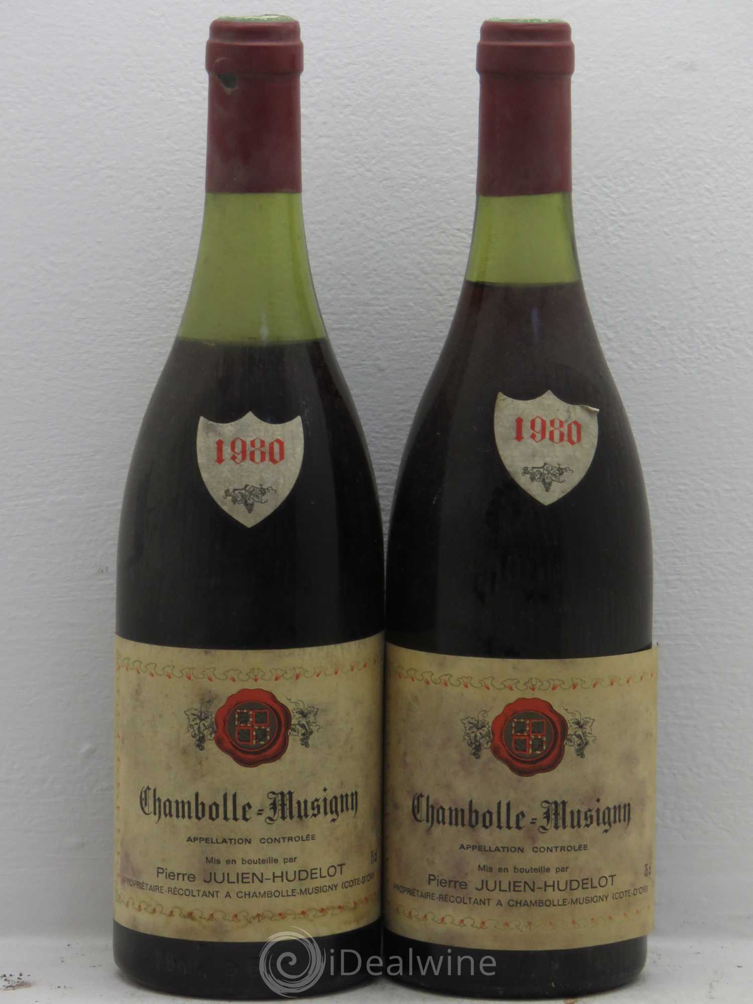 Chambolle-Musigny Domaine Pierre Julien Hudelot (sans prix de réserve) 1980 - Posten von 2 Flaschen - 0