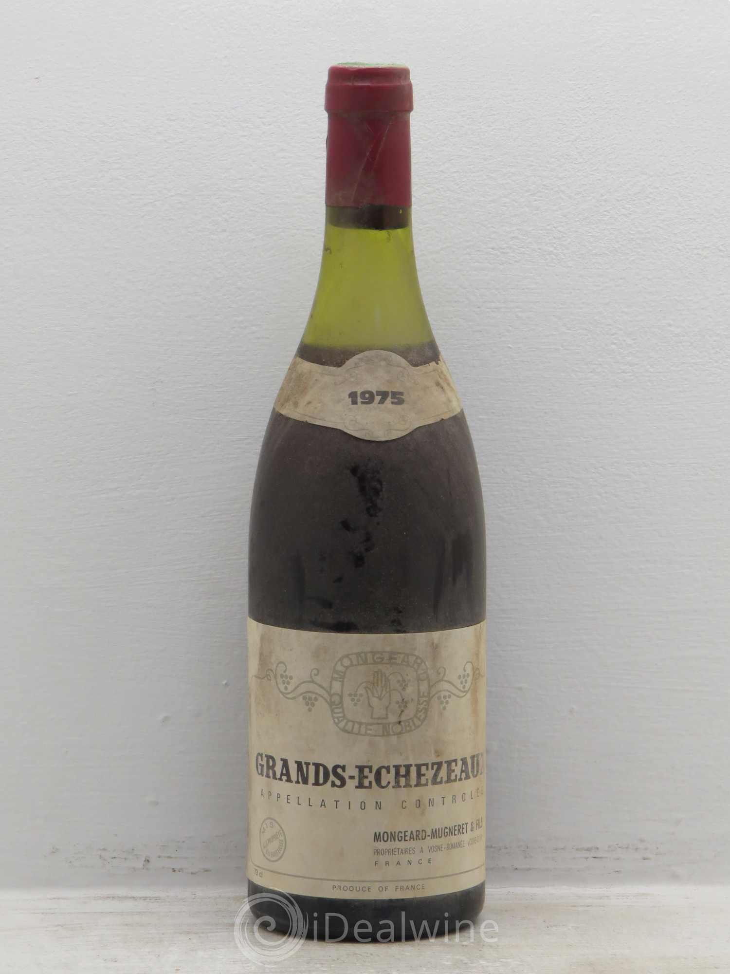 Grands-Echezeaux Grand Cru Mongeard-Mugneret (Domaine) 1975 - Lot de 1 bouteille - 0