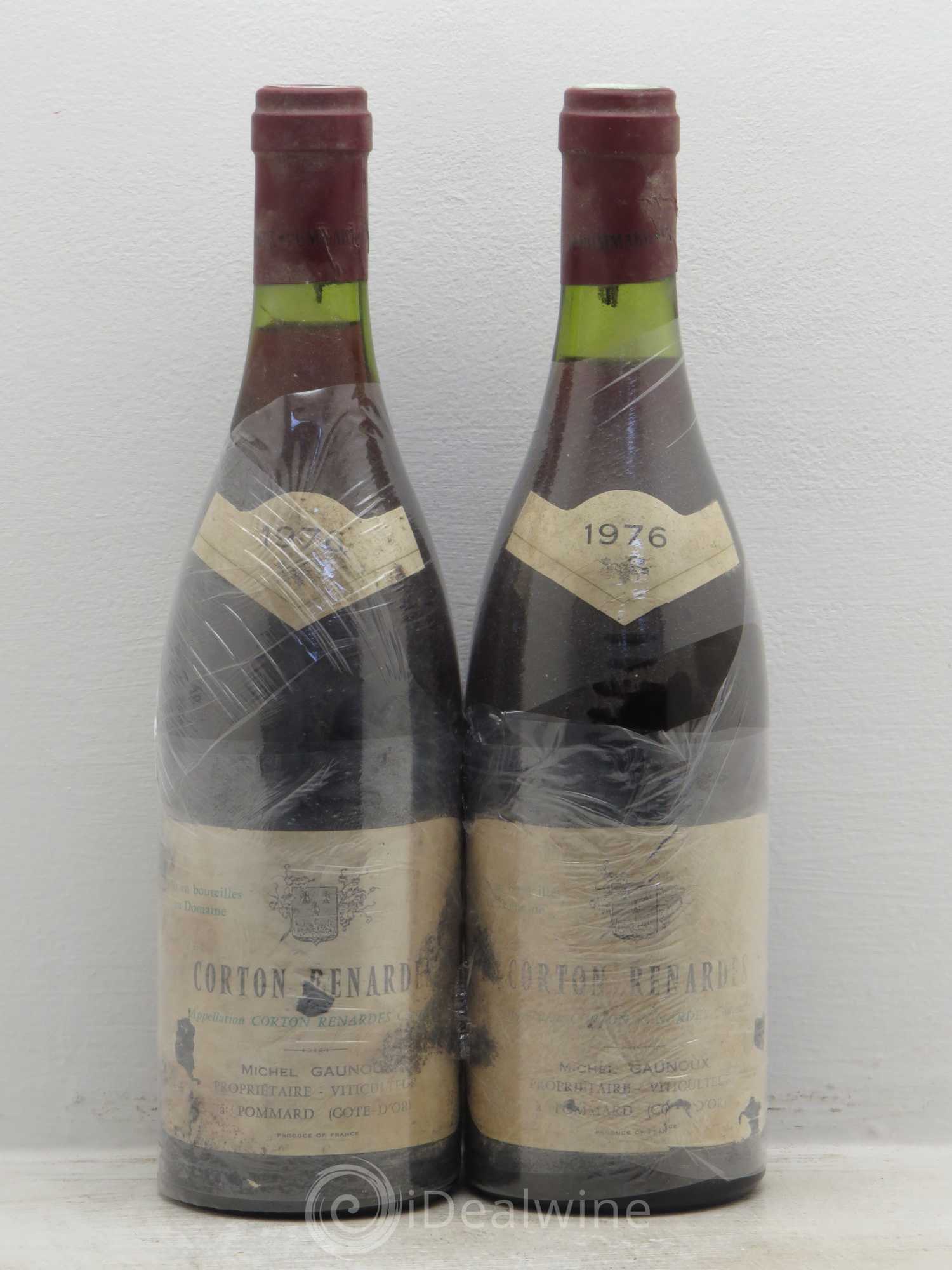 Corton Grand Cru Renardes Michel Gaunoux 1976 - Lot de 2 bouteilles - 0