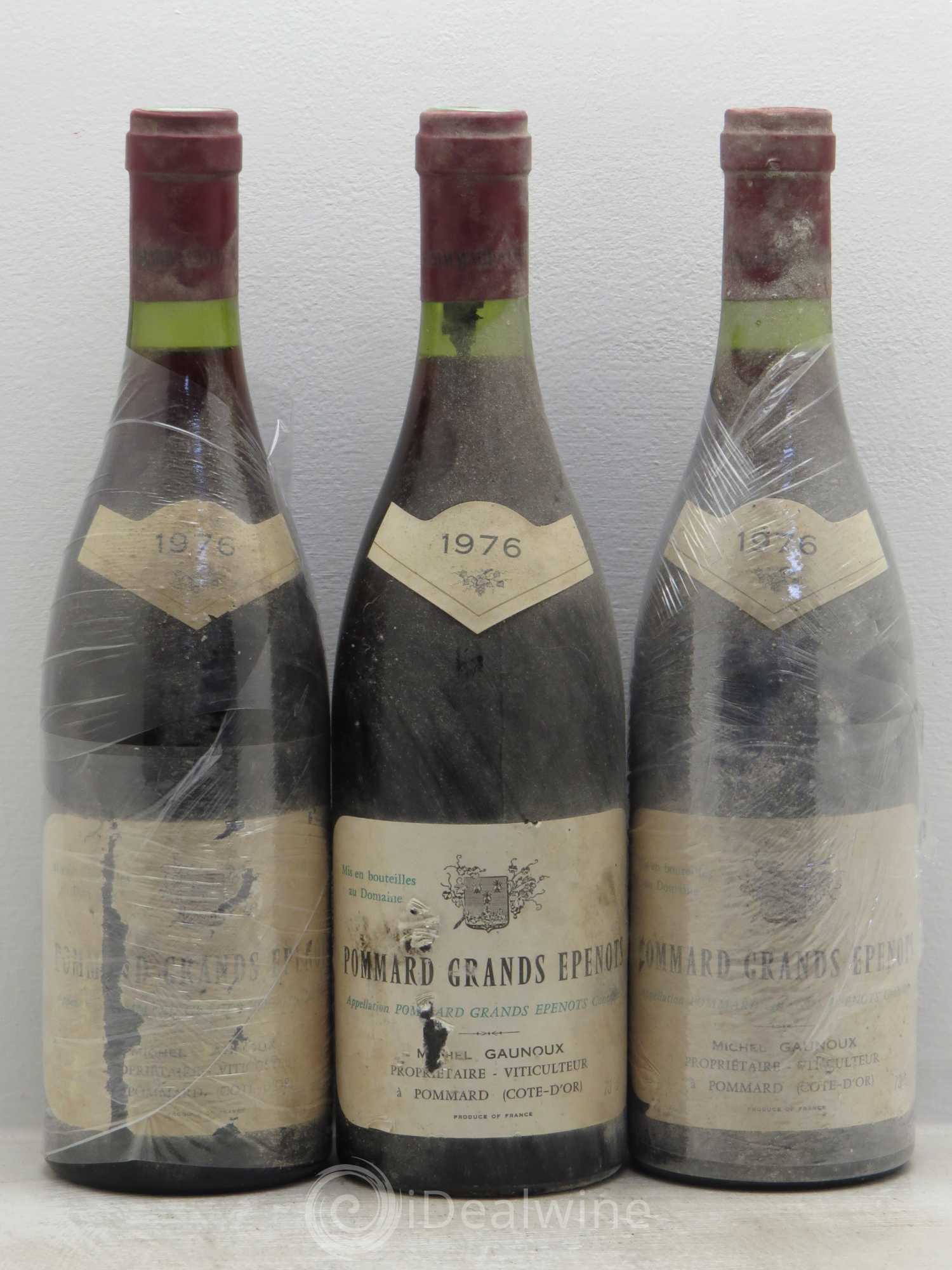 Pommard 1er Cru Grands Epenots Michel Gaunoux 1976 - Lot de 3 bouteilles - 0