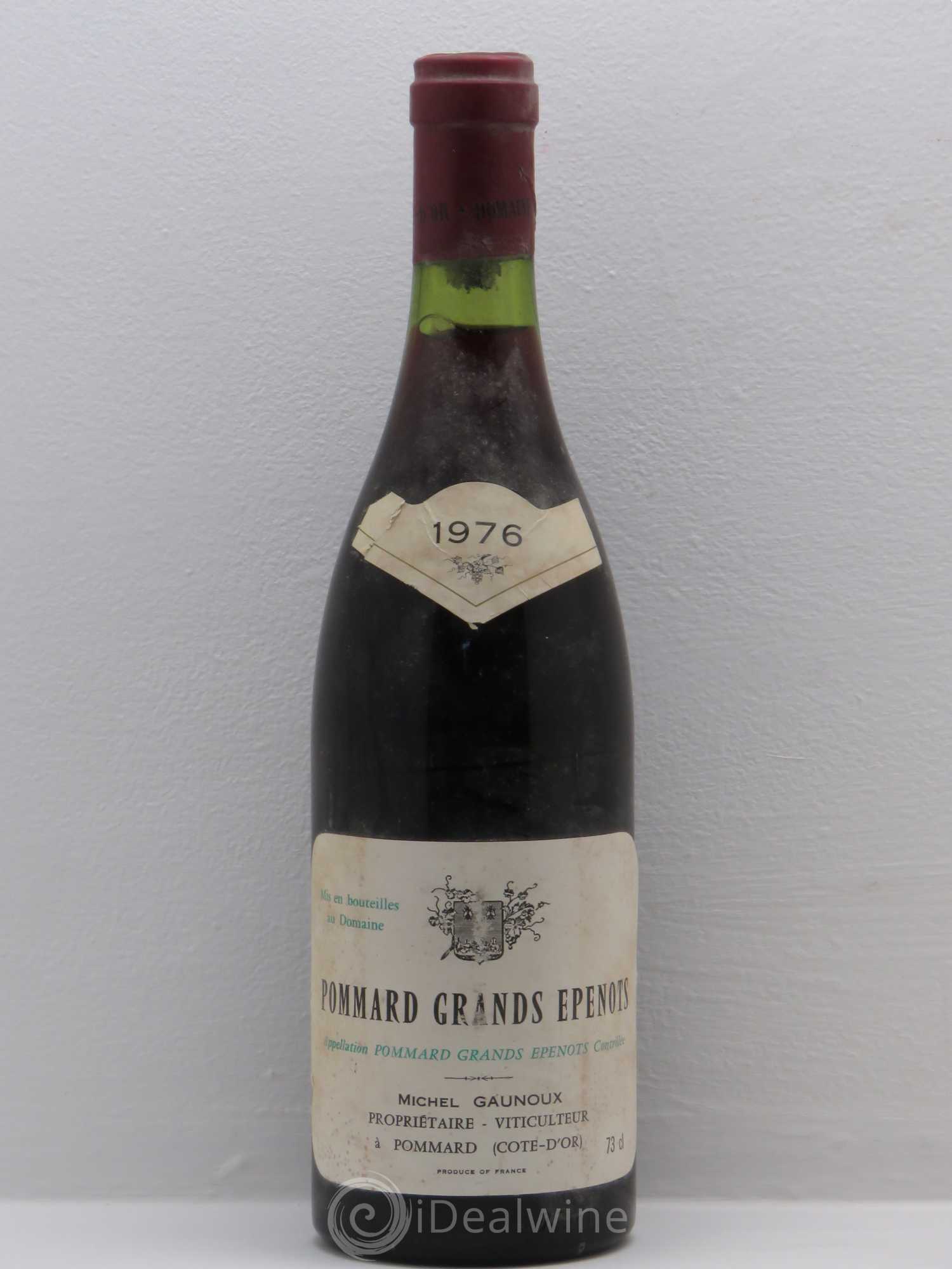 Pommard 1er Cru Grands Epenots Michel Gaunoux 1976 - Lot de 1 bouteille - 0