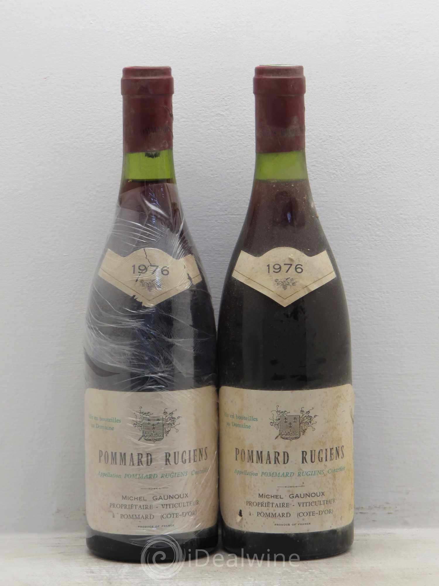 Pommard 1er Cru Rugiens François Gaunoux (Domaine) 1976 - Lot de 2 bouteilles - 0
